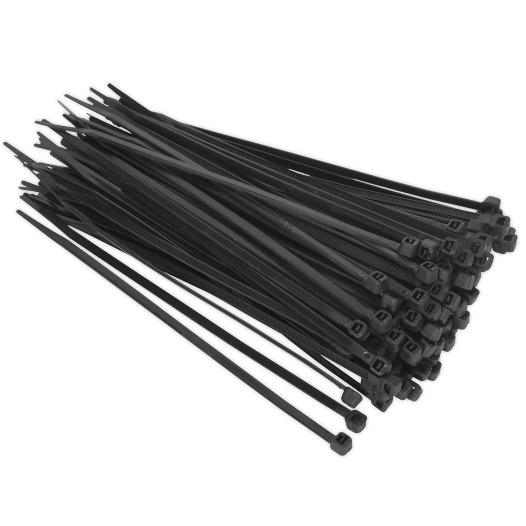 Sealey Cable Tie 150 x 3.6mm Black Pack of 100, Manufactured From Nylon