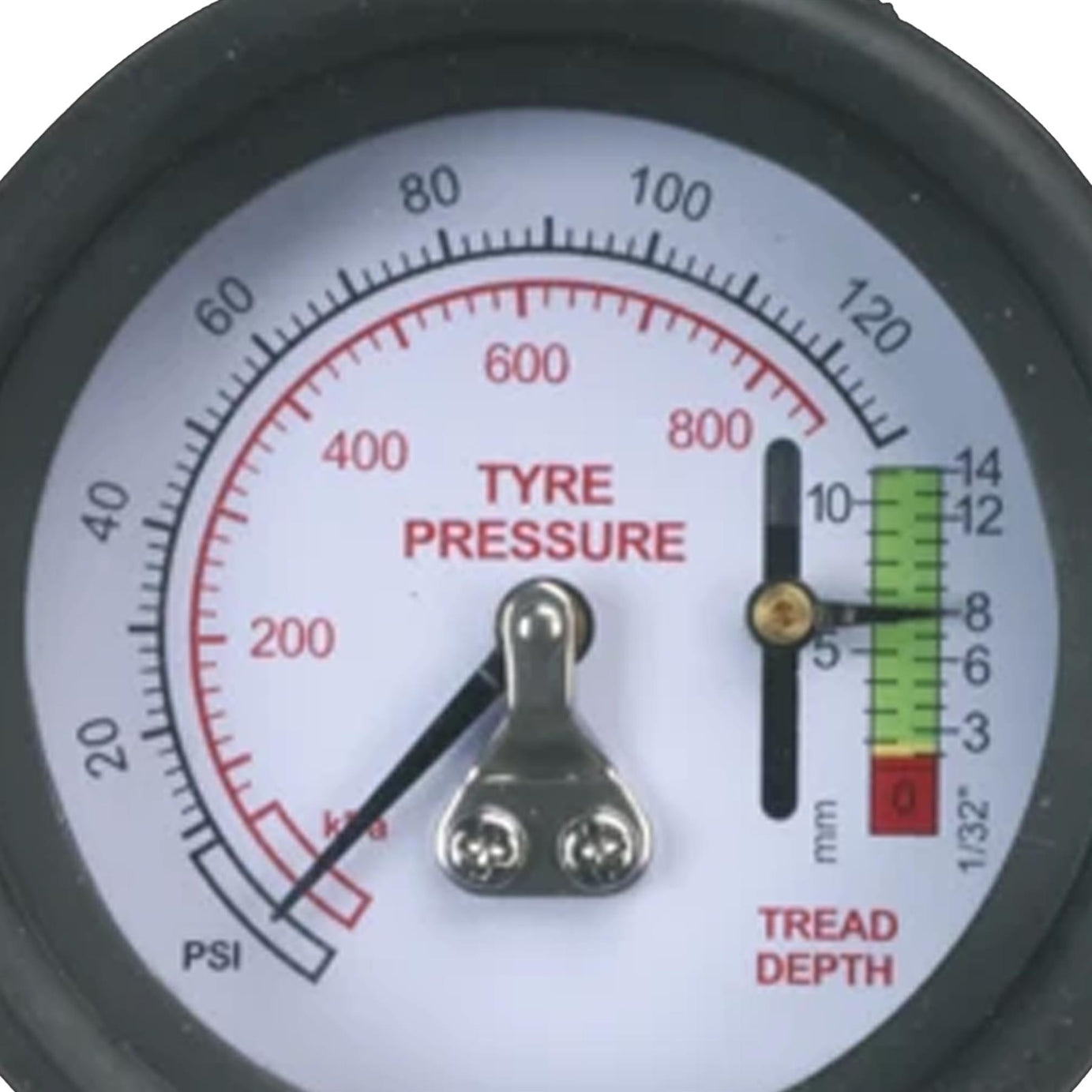 Sealey Tyre Pressure Gauge with Tyre Tread Depth Gauge - Flexi Hose