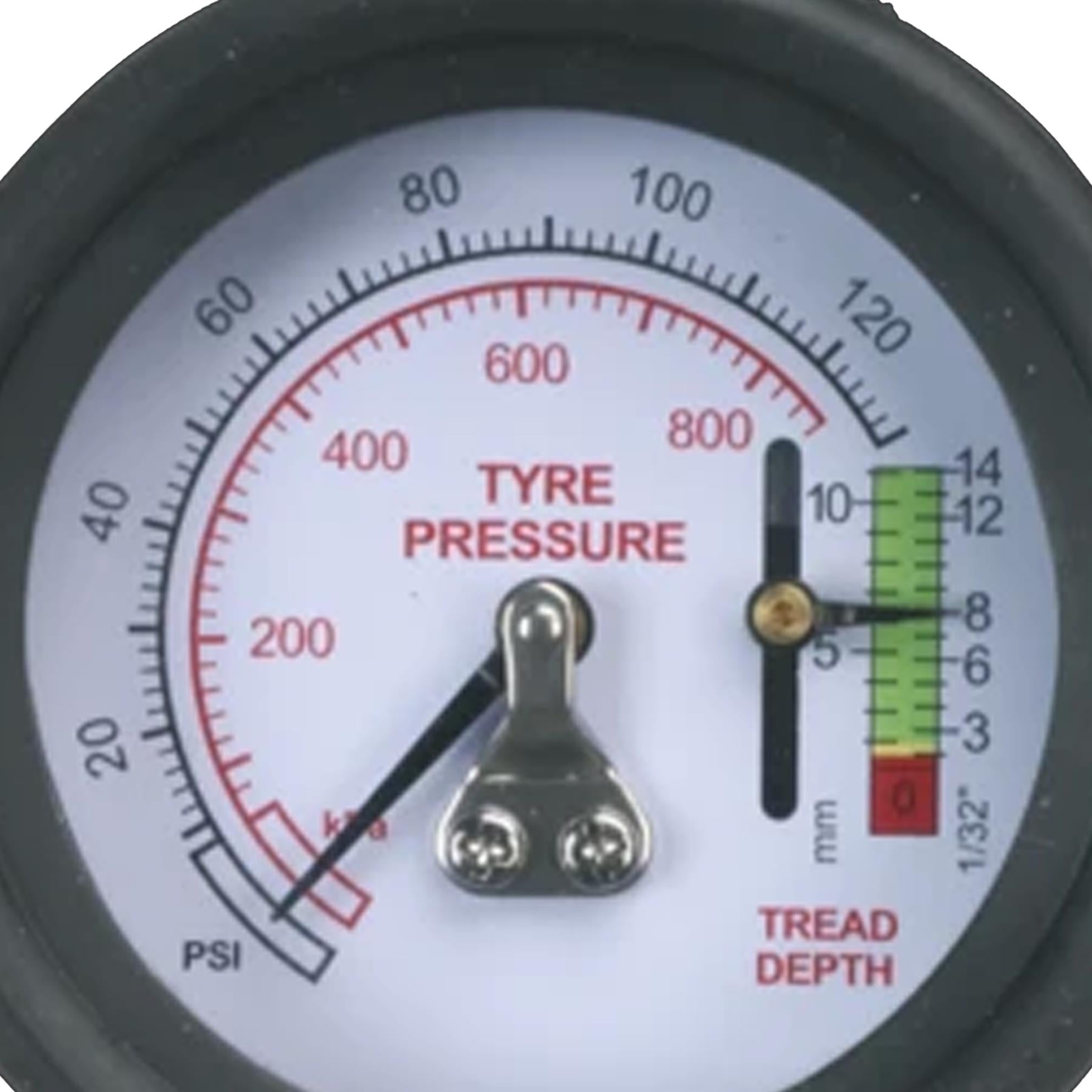 Sealey Tyre Pressure Gauge with Tyre Tread Depth Gauge - Flexi Hose