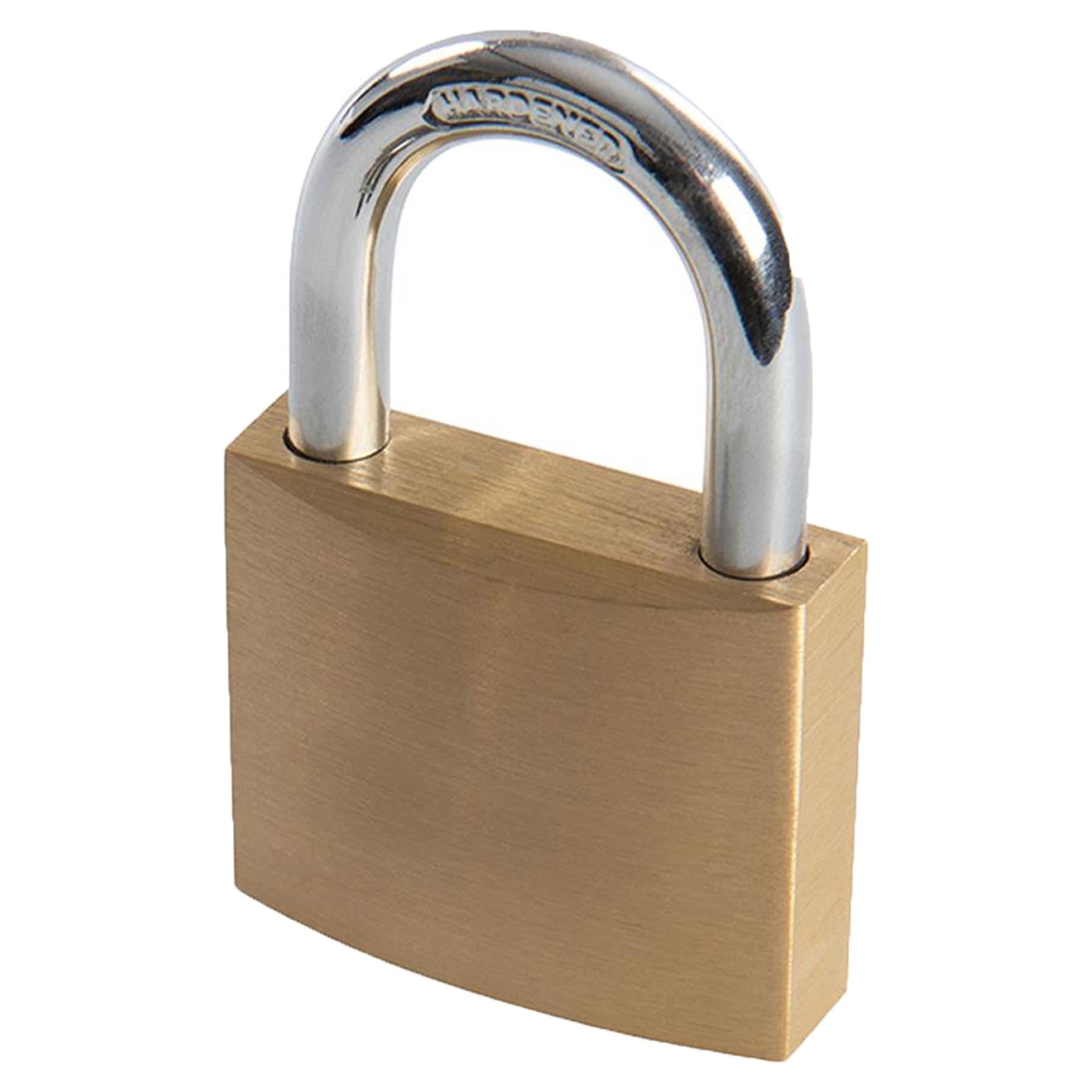 40mm Brass Body Solid Chrome Plated Padlock Hardened Multi-Pin Tumbler Lock