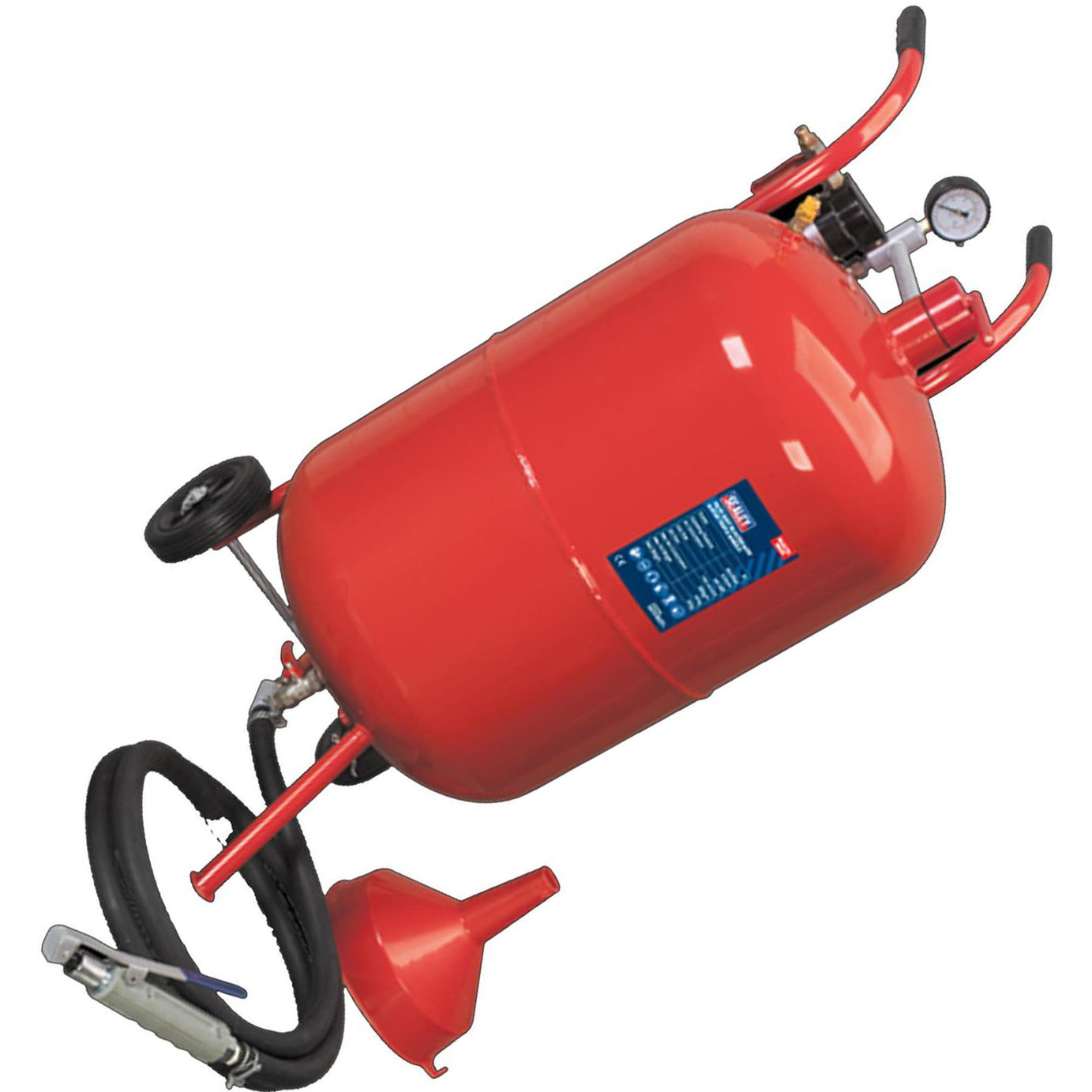 Sealey SB998 Shot Blaster with Water Trap and Wheels 75ltr