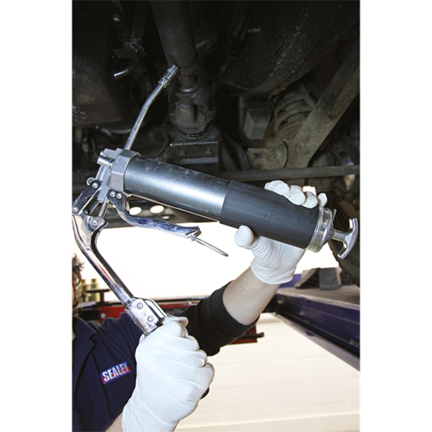 Sealey Grease Gun Heavy Duty 3 Way Fill 2 Way Operating Accepts 400g 6000PSI