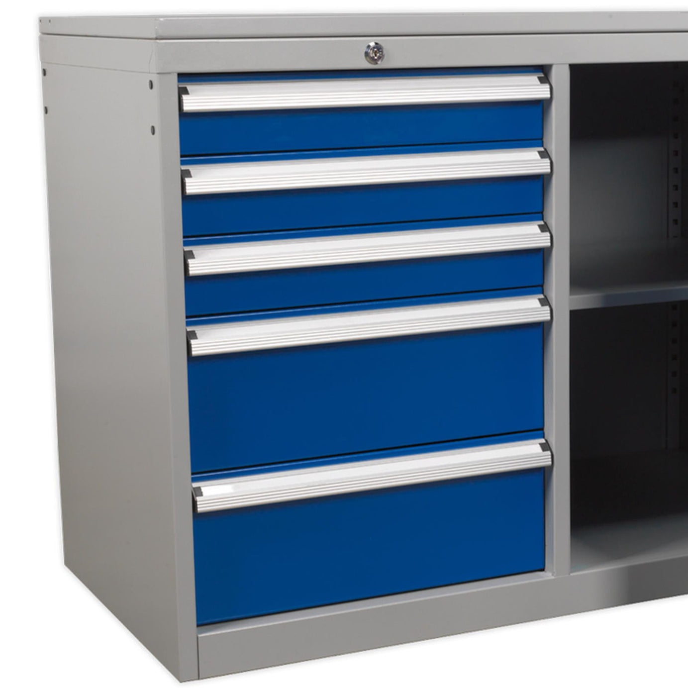 Sealey Industrial Cabinet/Workstation 5 Drawer & 1 Shelf Locker