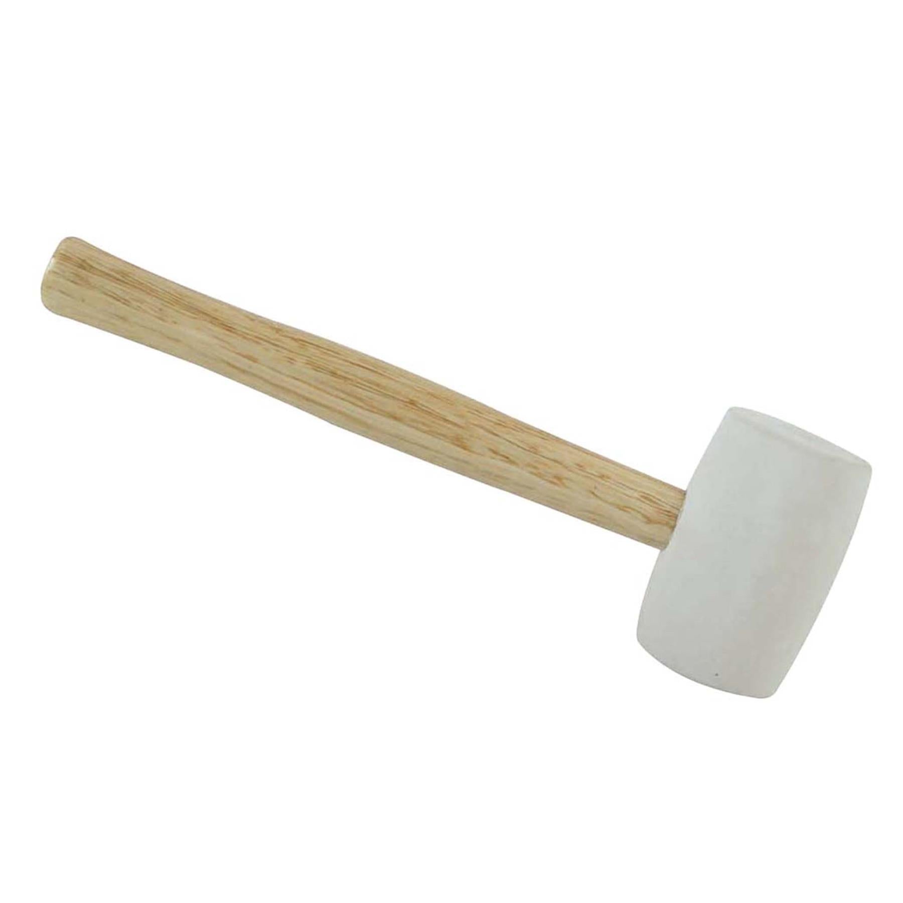 White Rubber Mallet - 24Oz (680G) Camping Building Marqee Tent Pegs Mallet DIY