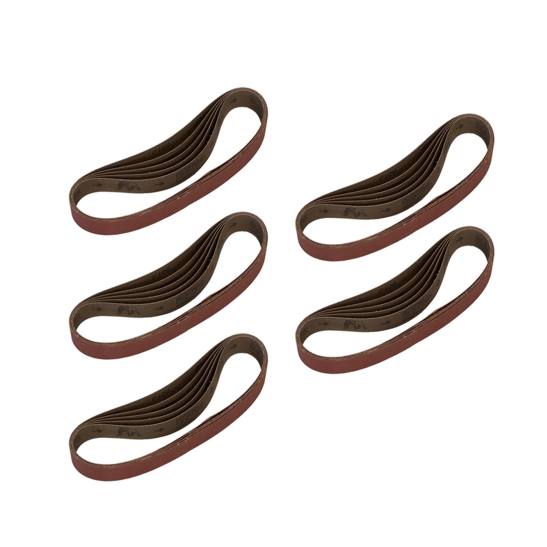 Sealey Sanding Belt 30 x 540mm 100Grit Pack of 5