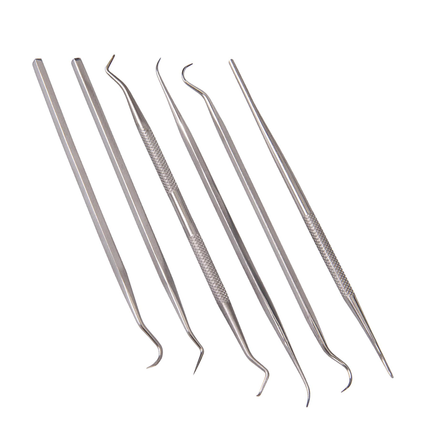 6Pce Pick/Probe Set Carving Sculpting Clay Pottery Hobby Craft DIY Stainless Set