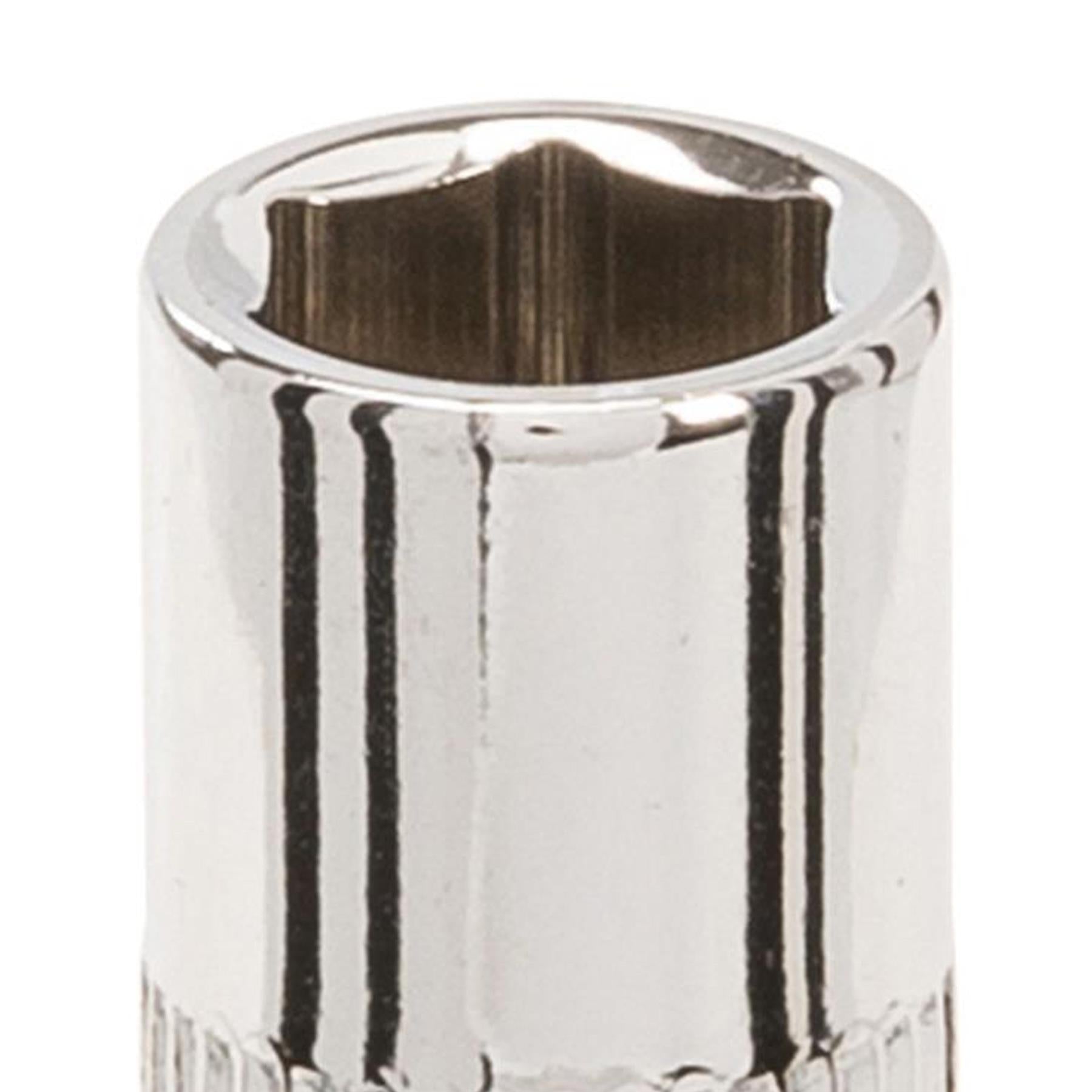 Quality Socket 1/4" Drive Metric Hex Square 8mm Individual Hex Polished Crv