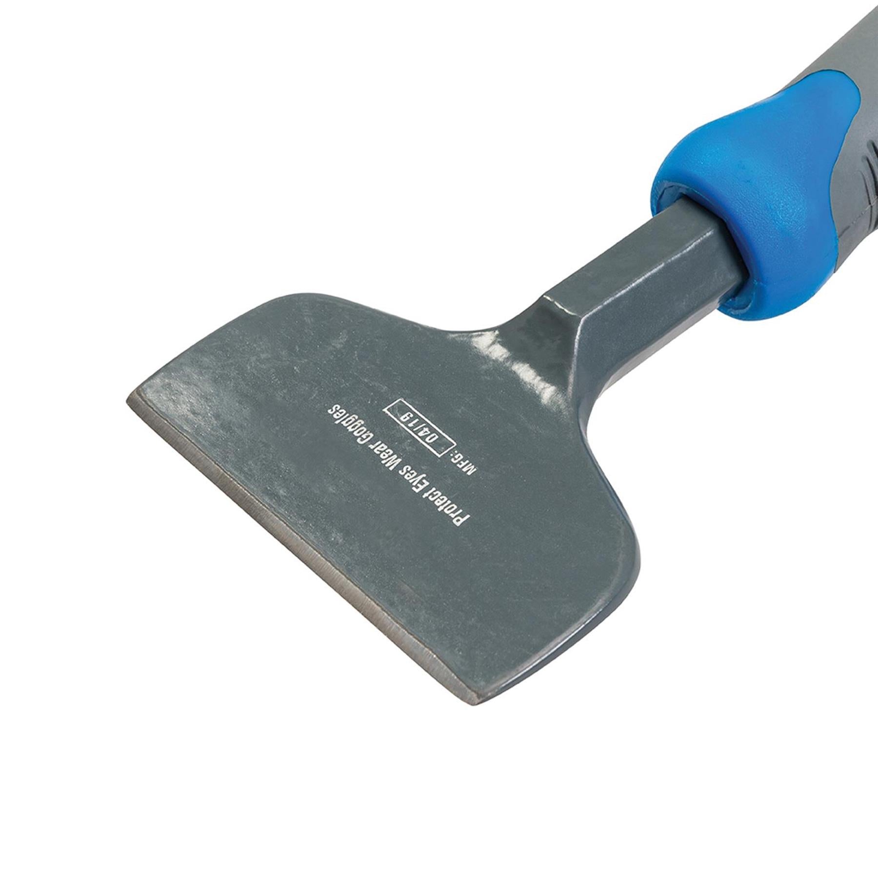 Bolster Chisel With Guard Powder Coated & Tempered Cutting Edge 100 X 216mm
