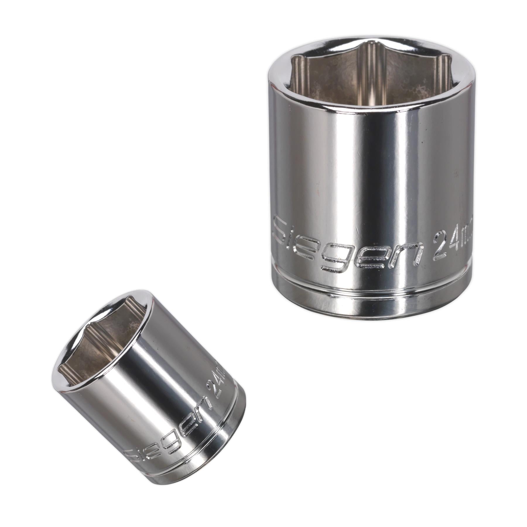 Sealey WallDrive Socket 24mm 1/2"Sq Drive