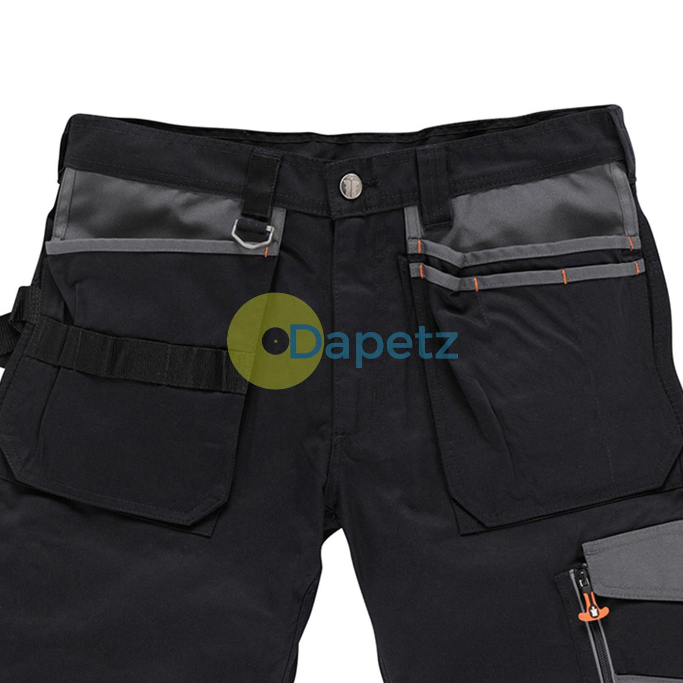 Trade Short Black Size 36" W Ykk Zipped Fly. 65% Polyester, 35% Cotton, 250gsm.