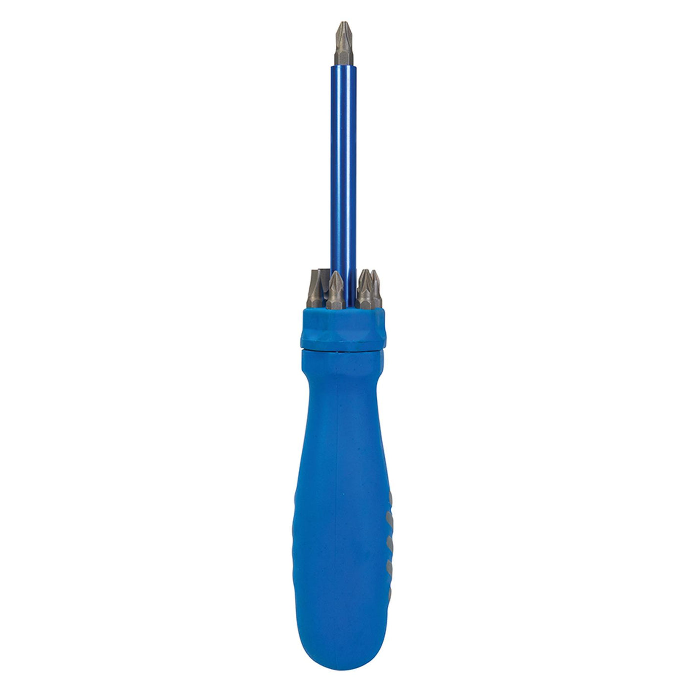 Multi-Bit Screwdriver With Telescopic Pick-Up Magnet 7 Driver Bits Non-Slip