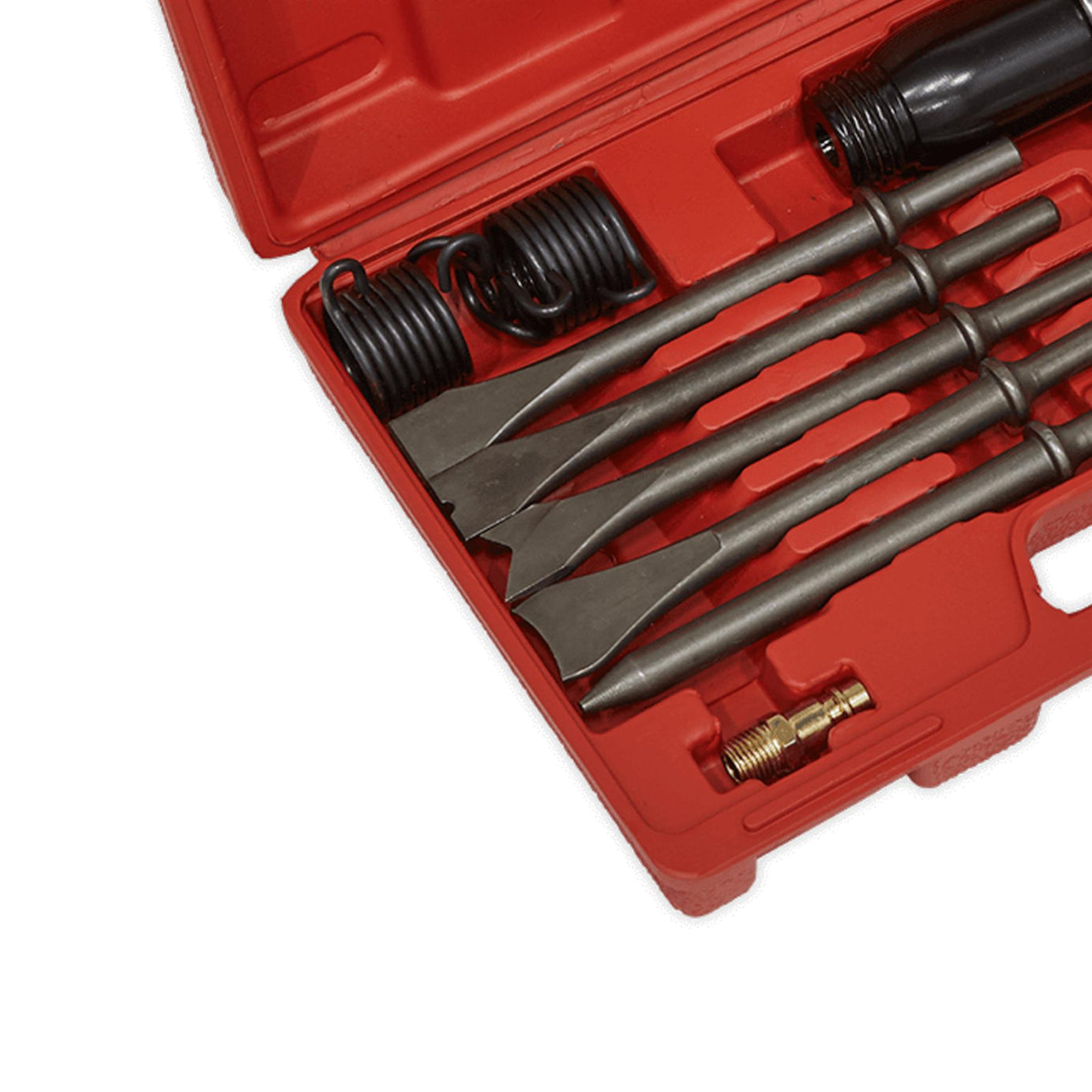 Sealey Air Hammer with Chisels Long Stroke