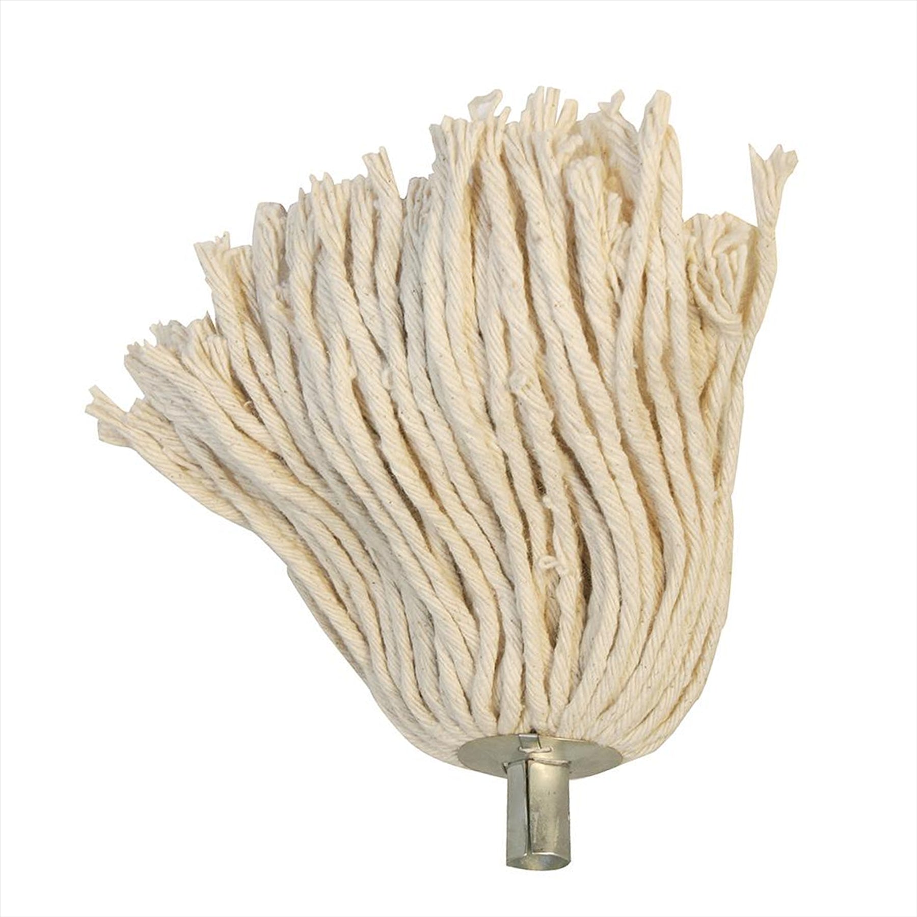 Traditional 4ply Unbleached Socket Mop Head Cotton-Mix Mop Head NO 12 24mm Dia Socket