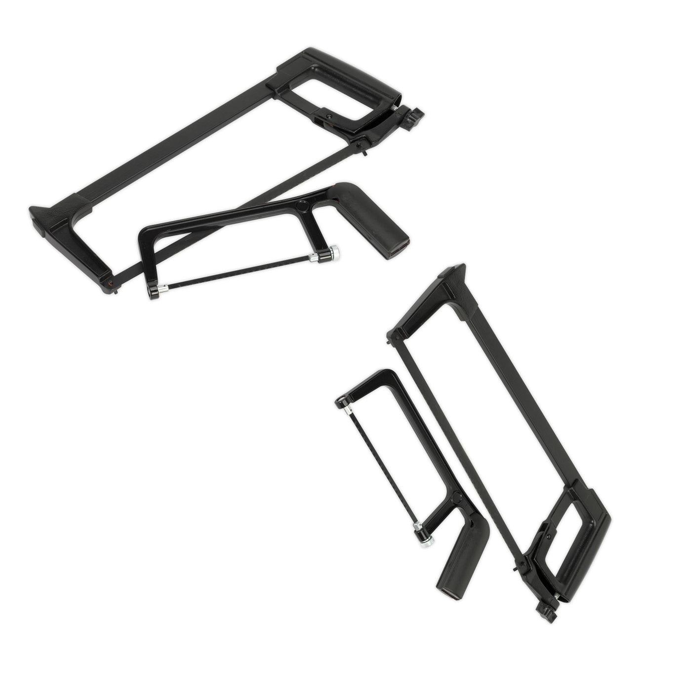 Sealey Engineer's Hacksaw Set 2pc Lightweight Aluminium Frame.