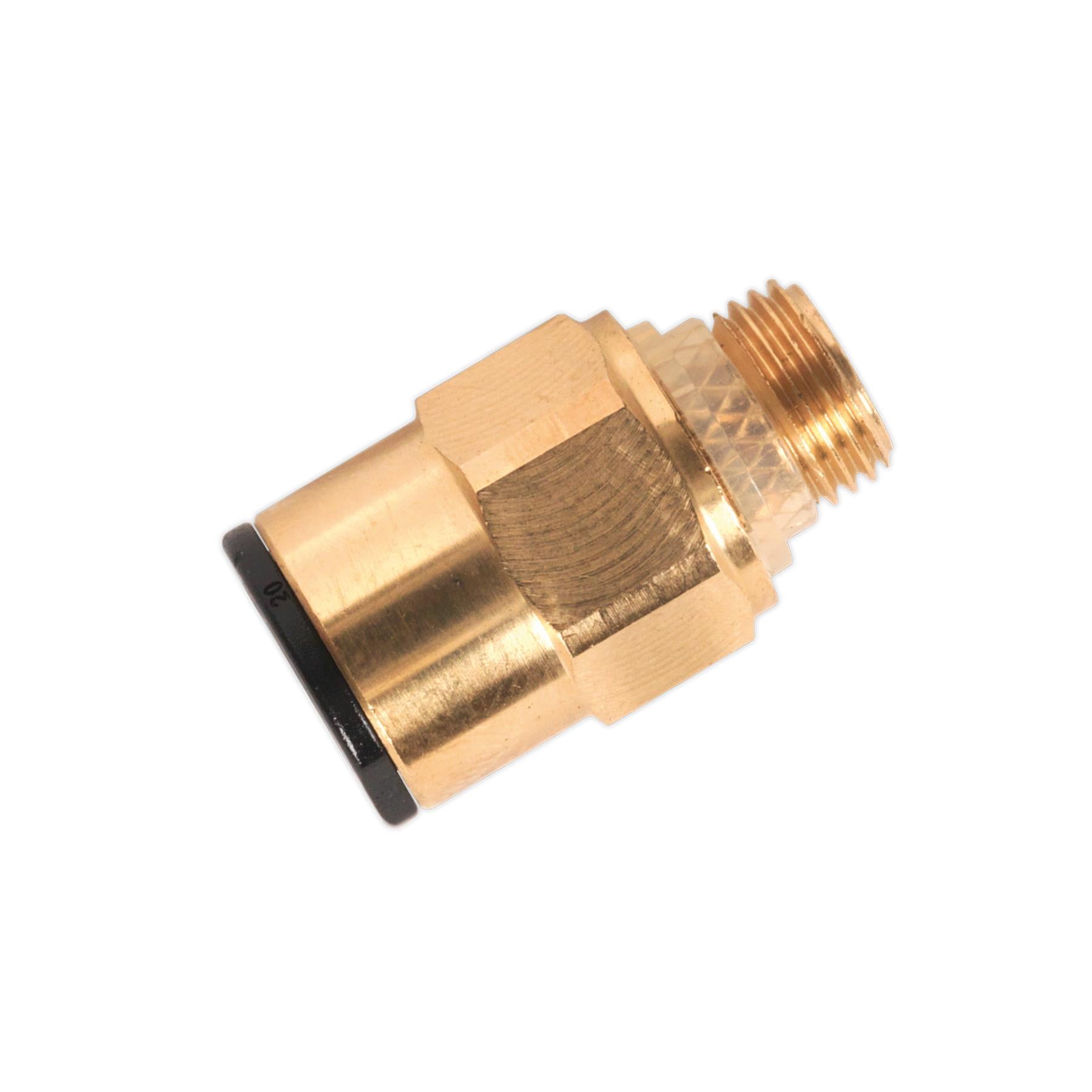 Sealey Brass SuperThread Str Adaptor 8mmx1/8"BSP Pk of 2 (RM010811)