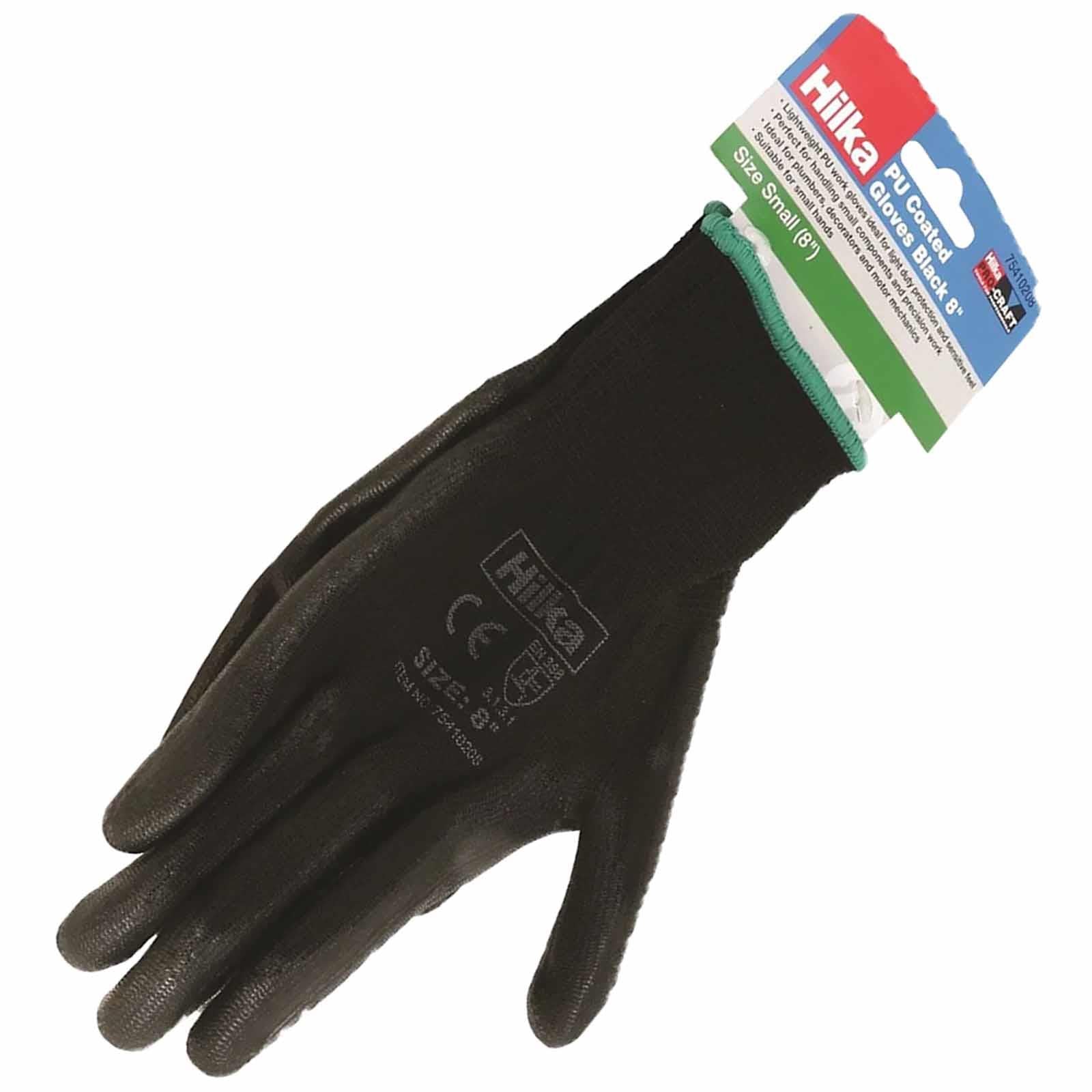 Black PU Work Gloves