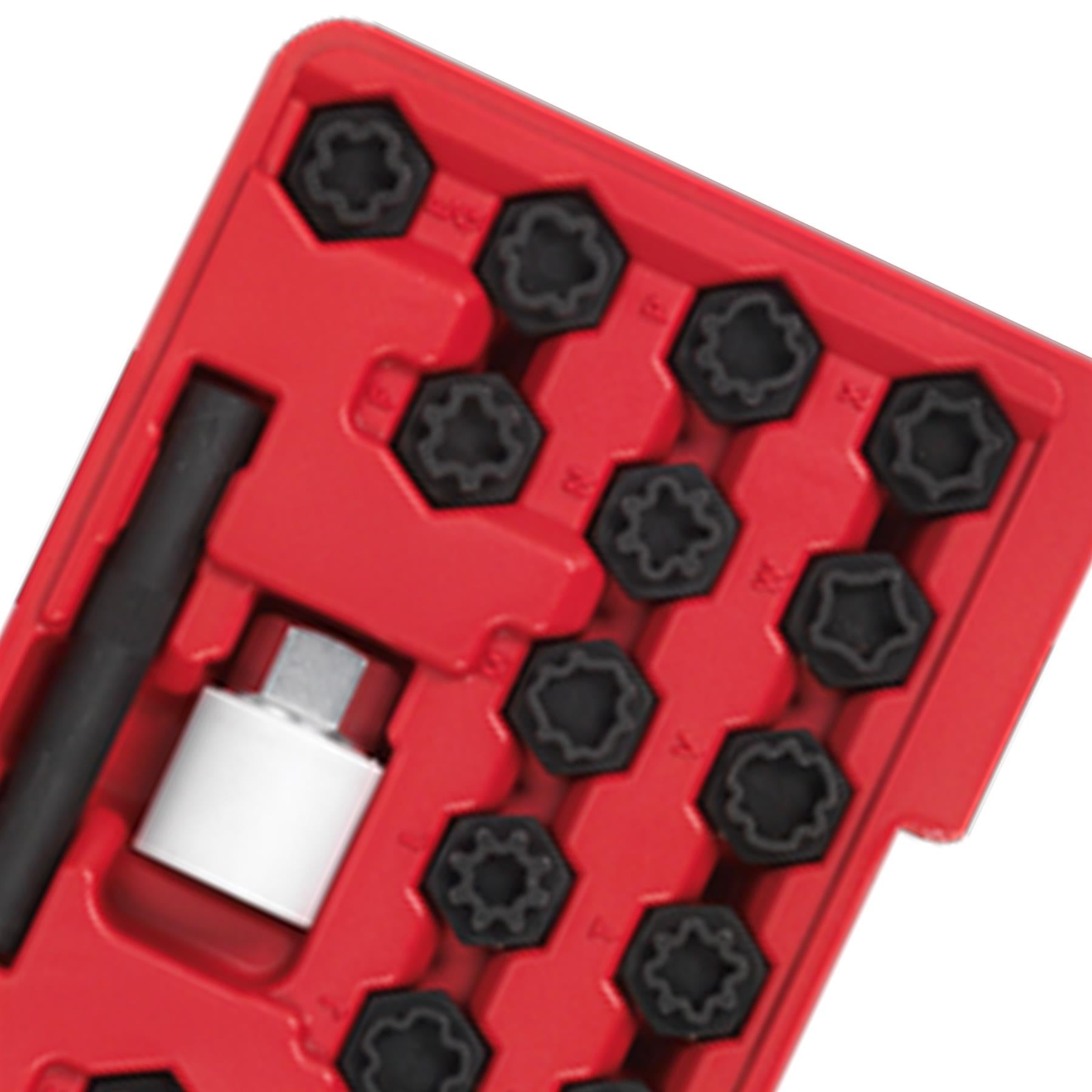 Sealey Locking Wheel Nut Key Set 22pc - Audi
