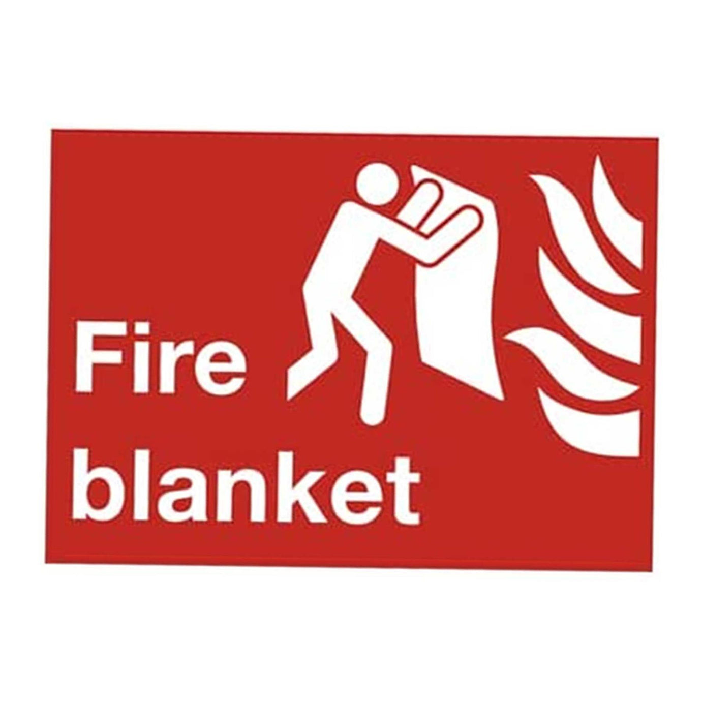 Sealey Safe Conditions Safety Sign - Fire Blanket - Rigid Plastic - Pack of 10