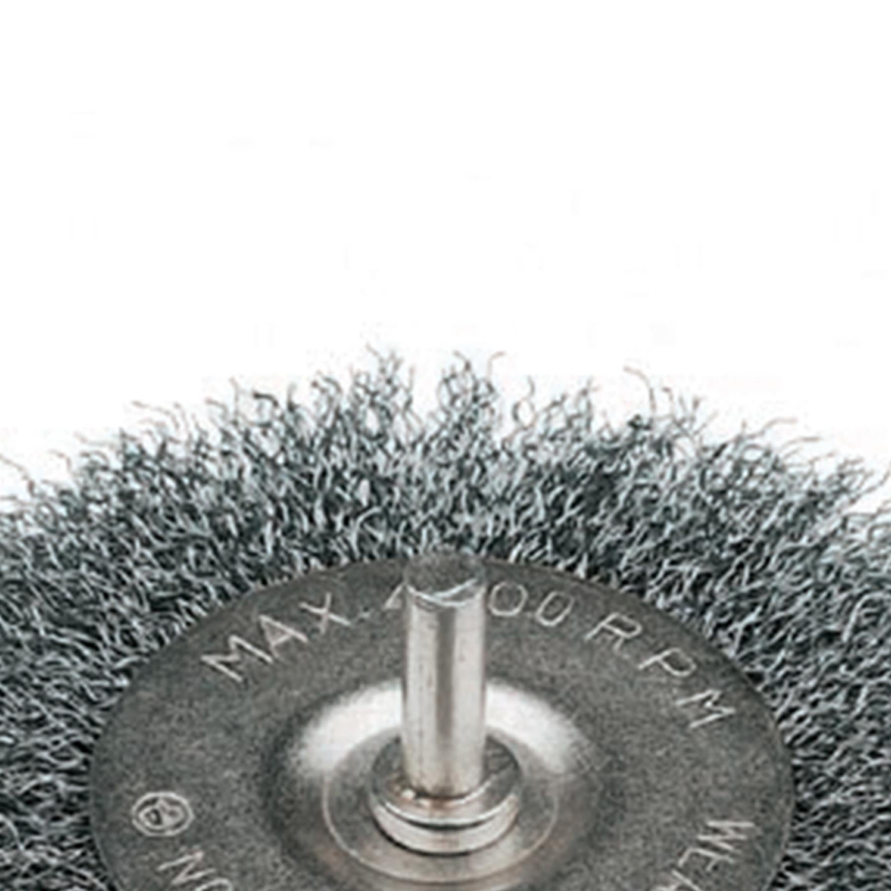 Rotary Steel Wire Wheel Brush 75mm Cleaning Descaling Deburring For Metal Stone