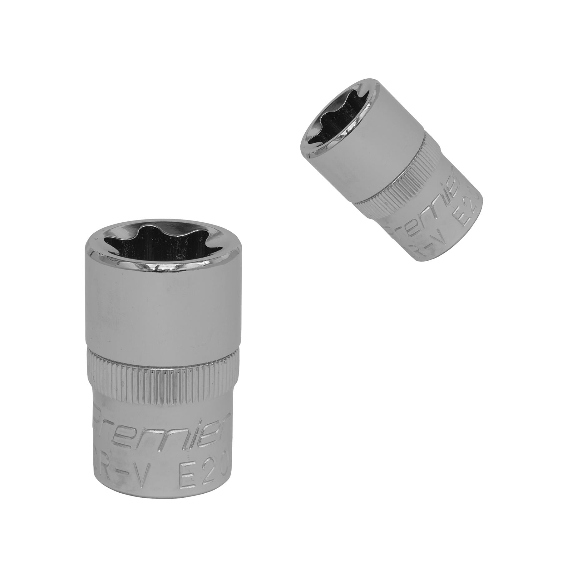 Sealey TRX-Star* Socket E20 1/2"Sq Drive Chrome Vanadium Steel