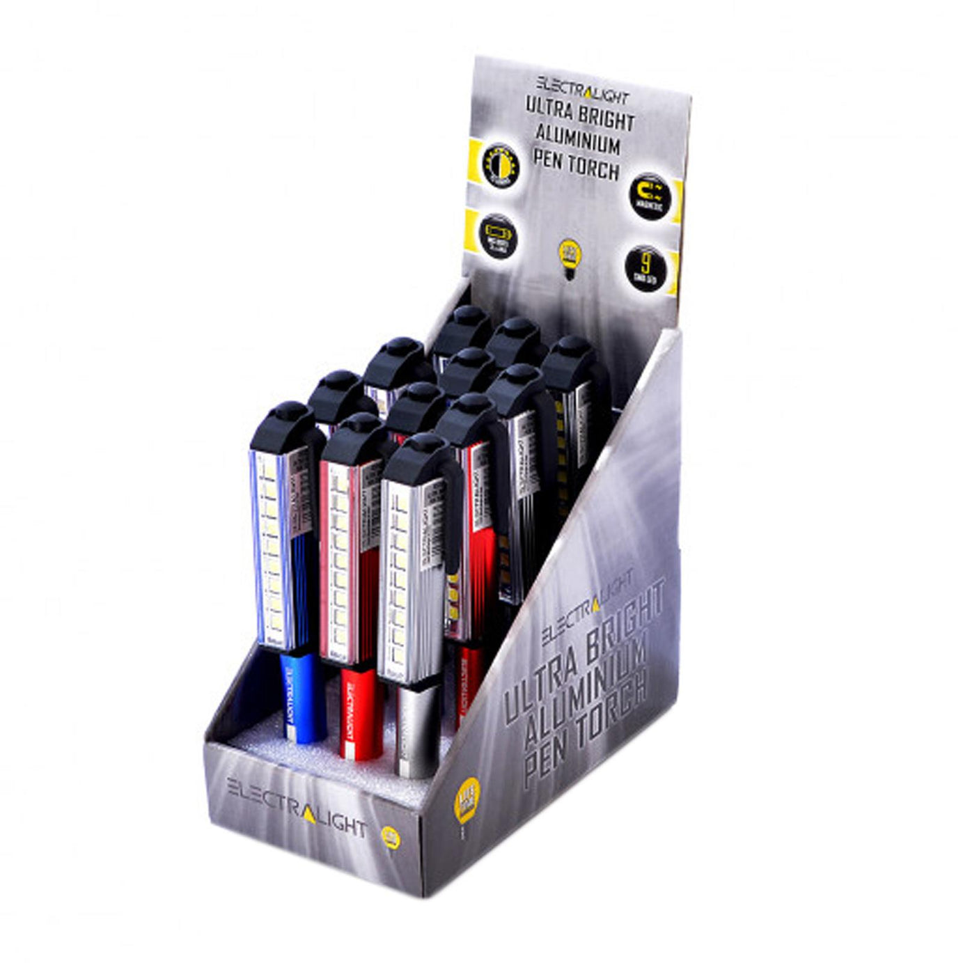 BlueSpot Electralight Ultra Bright Magnetic SMD Pocket Pen Torch Light with Batteries