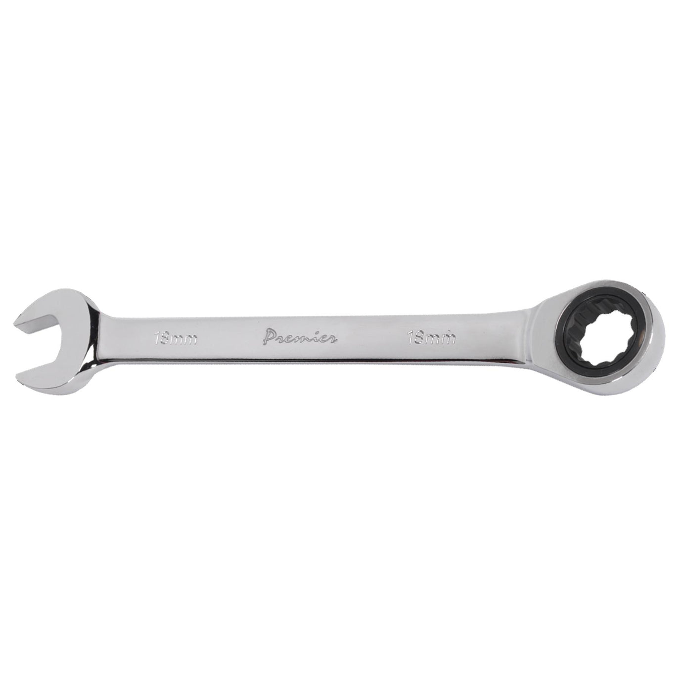 Sealey Ratchet Combination Spanner 18mm Chrome Vanadium