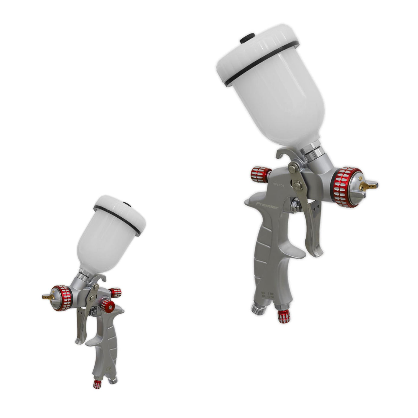 Sealey HVLP Gravity Feed Touch-Up Spray Gun 1mm Set-Up