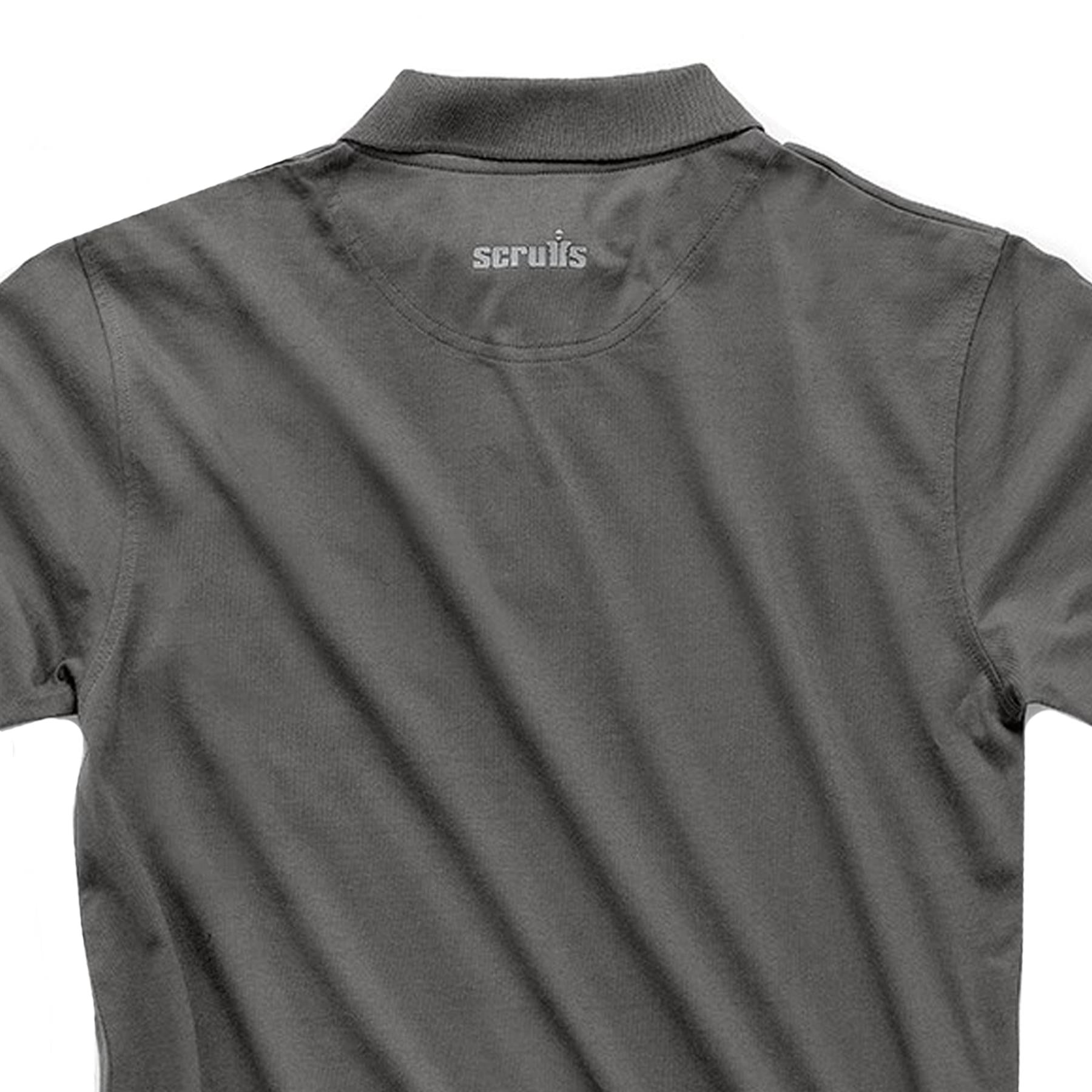 Scruffs Eco Worker Polo Shirt Mens Work Polo Graphite XL