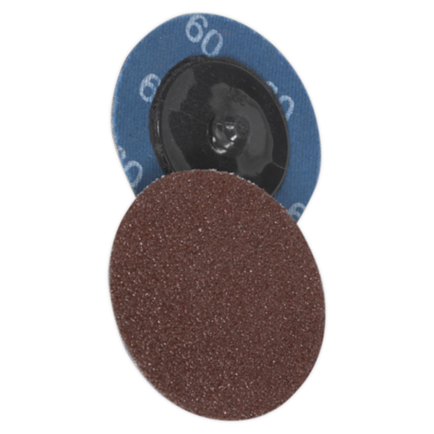 Sealey Quick-Change Sanding Disc 50mm 60Grit Pack of 10