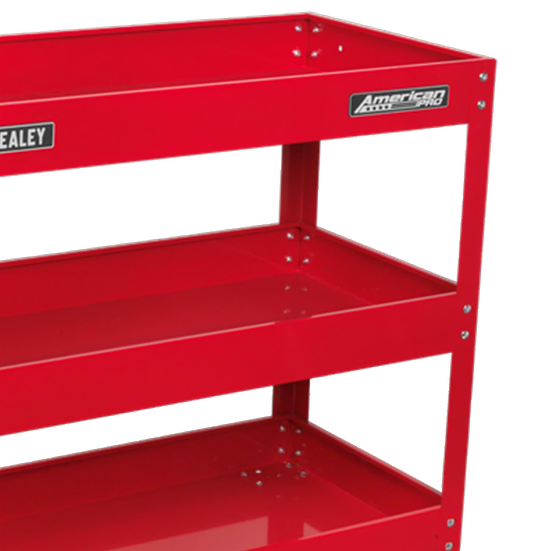 Workshop Trolley 3-Level Heavy Duty Garage & Workshop Trolley/Cart CX108 Sealey
