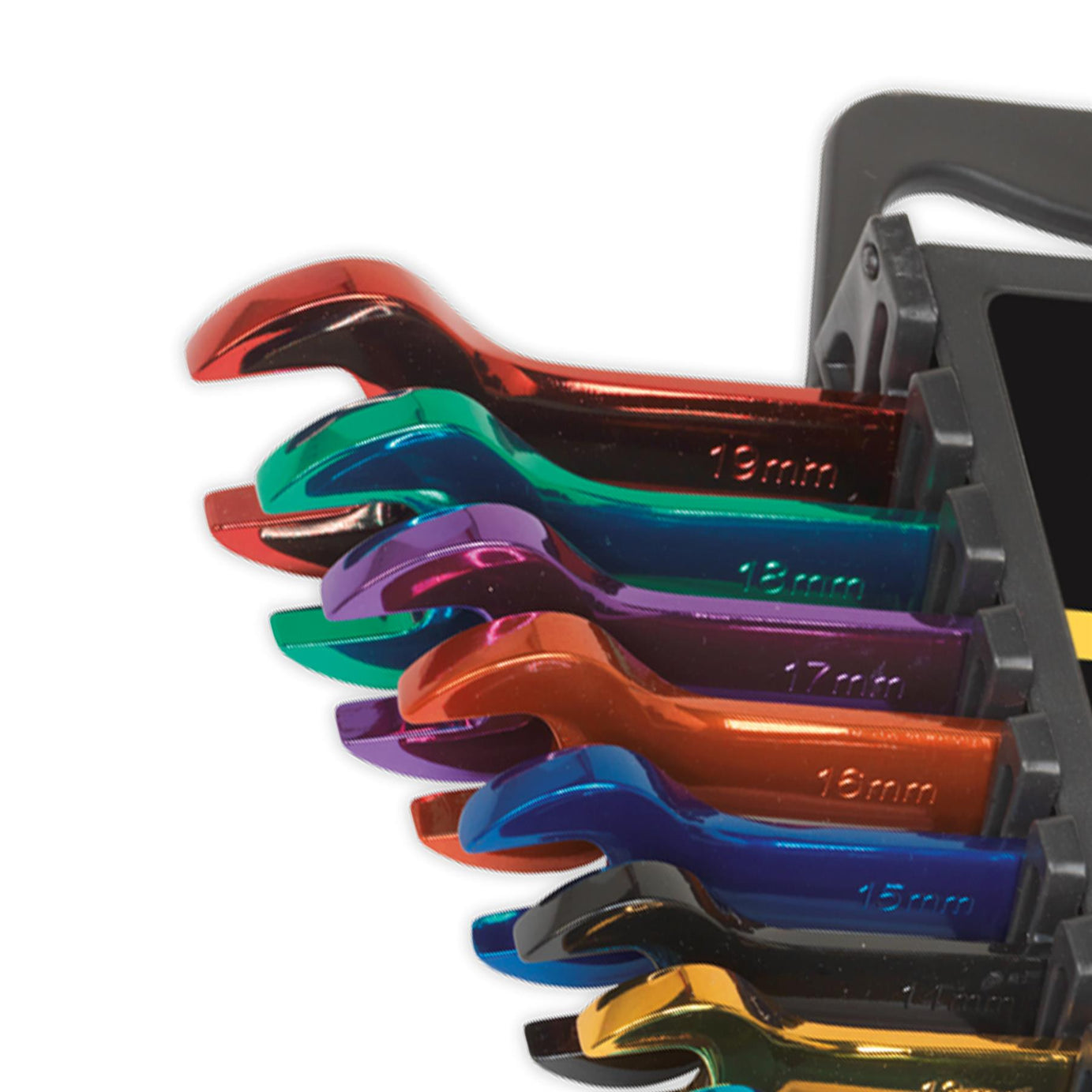 Sealey Combination Spanner Set 12pc Multi-Coloured Metric