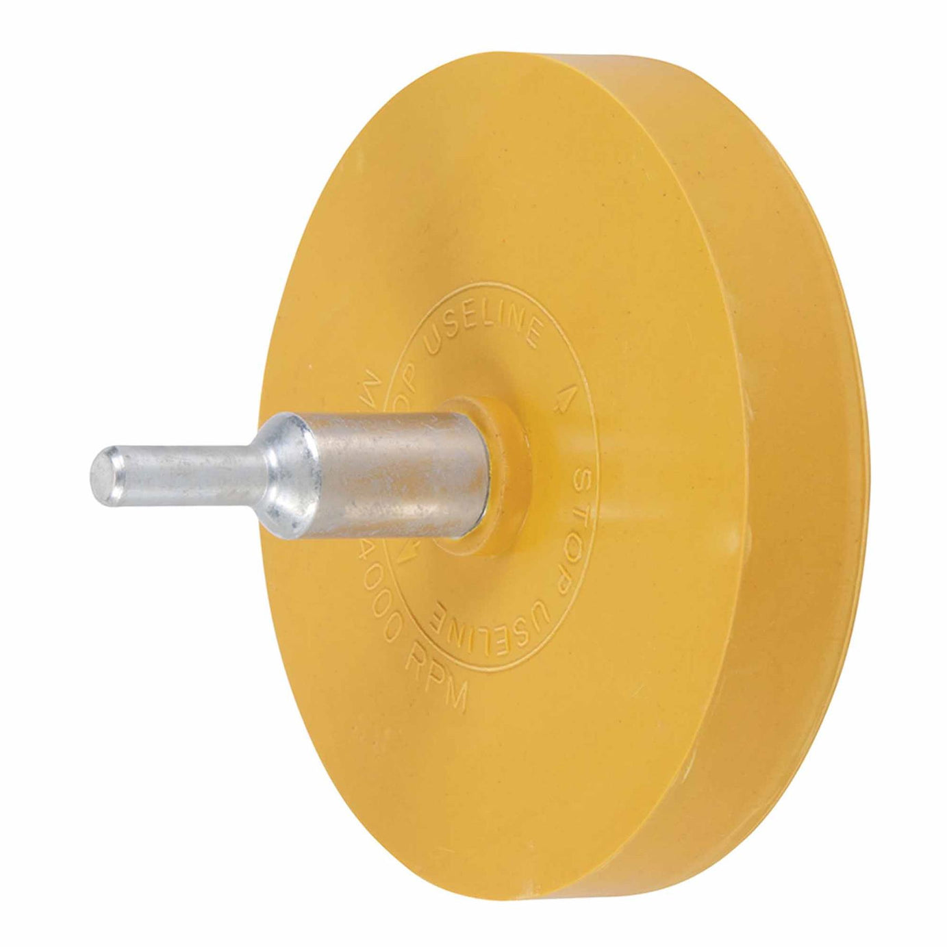 Caramel Eraser Rubber Pad for Air & Power Drills 5/16" Chuck Adhesive Remover