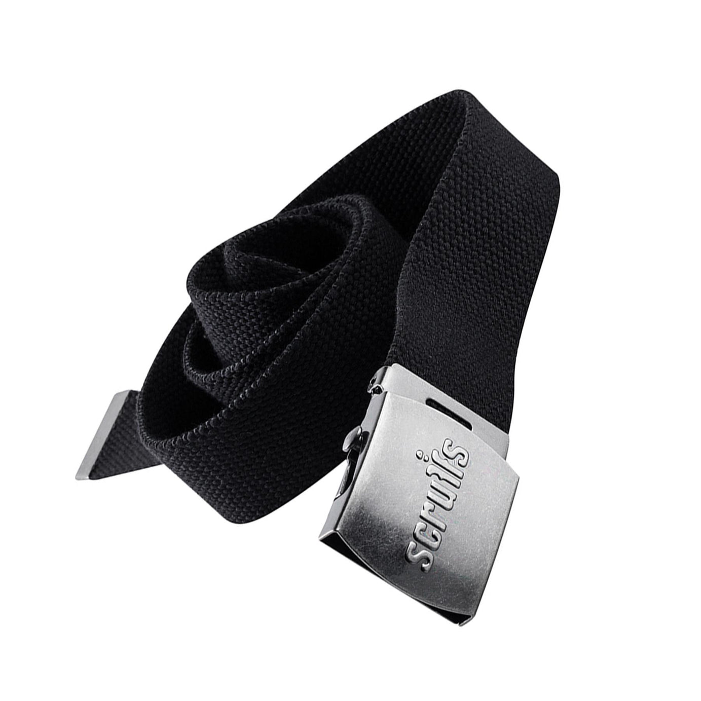 Cotton Adjustable Clip Belt Black Tough Reinforced Cotton Belt + Distressed Look