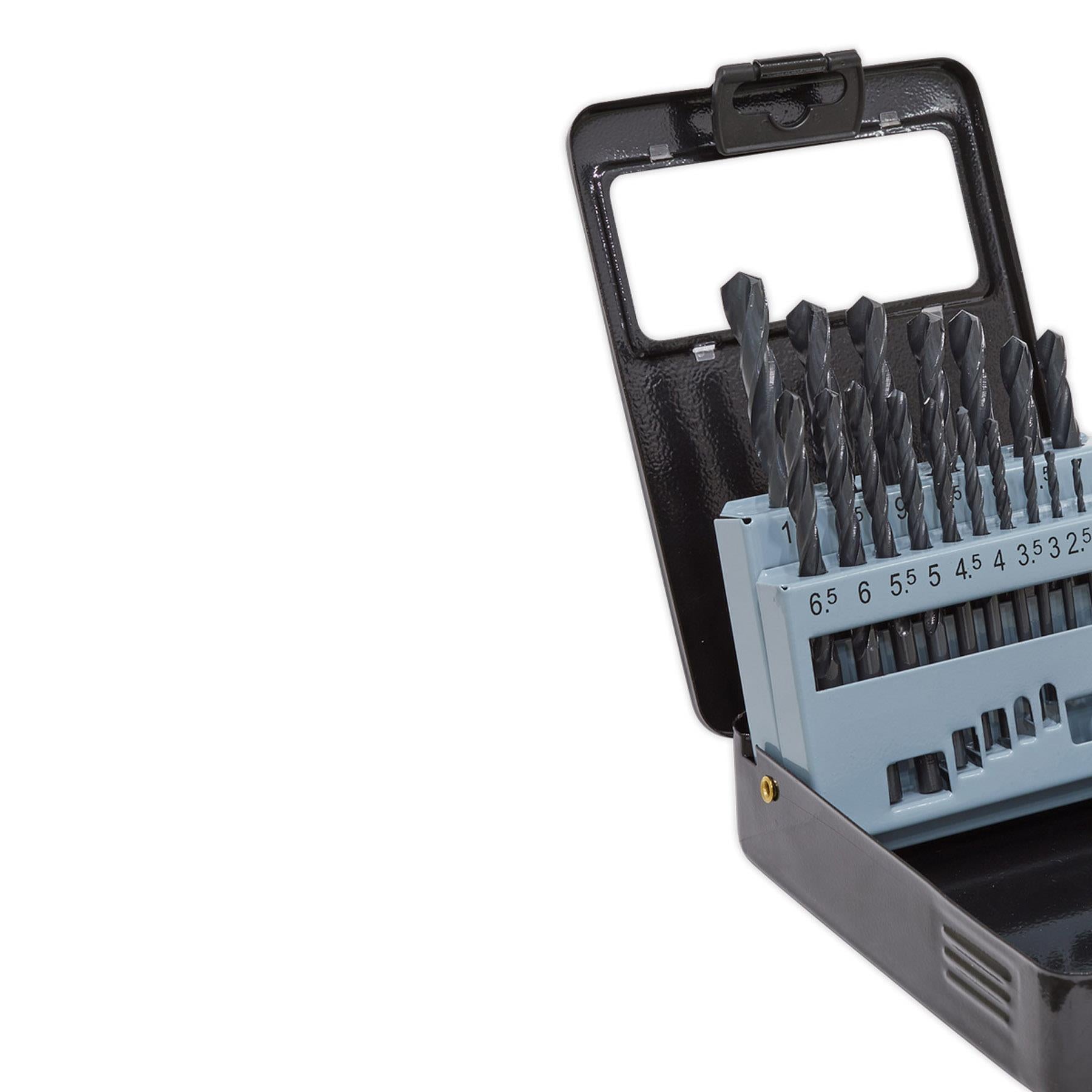 Sealey HSS Roll Forged Drill Bit Set 19pc 1-10mm