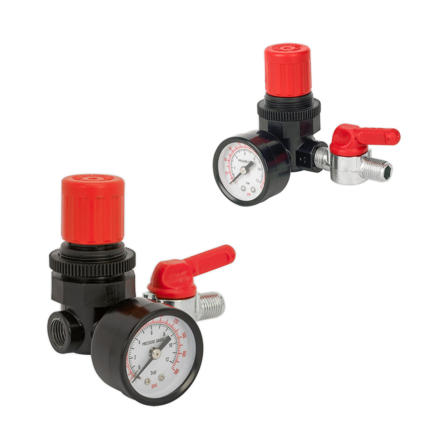 Sealey Air Regulator 1/4"BSP Female - 1/4"BSP Male