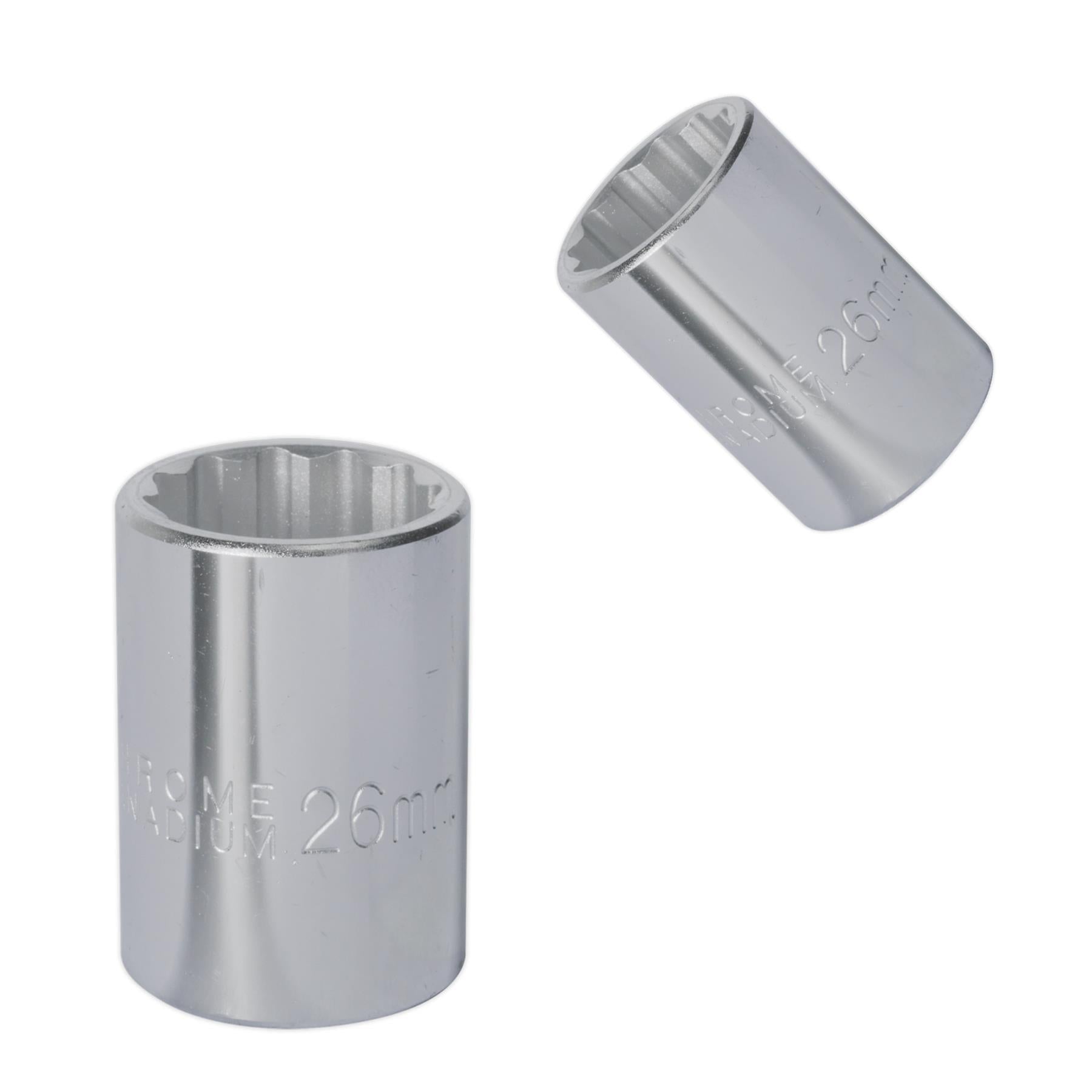 Sealey WallDrive Socket 26mm 3/4"Sq Drive