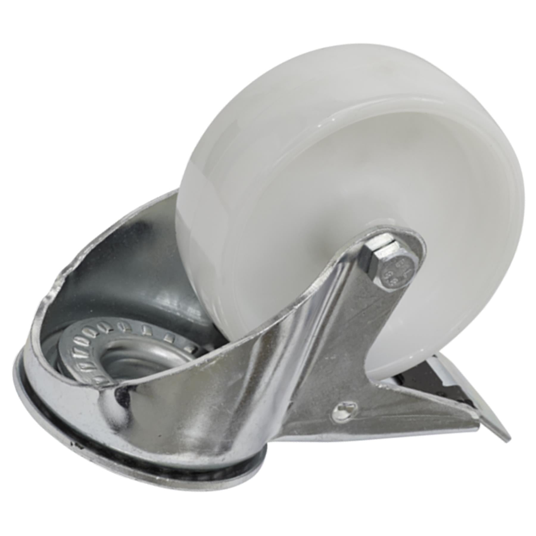 Sealey Castor Wheel Bolt Hole Swivel with Total Lock 100mm