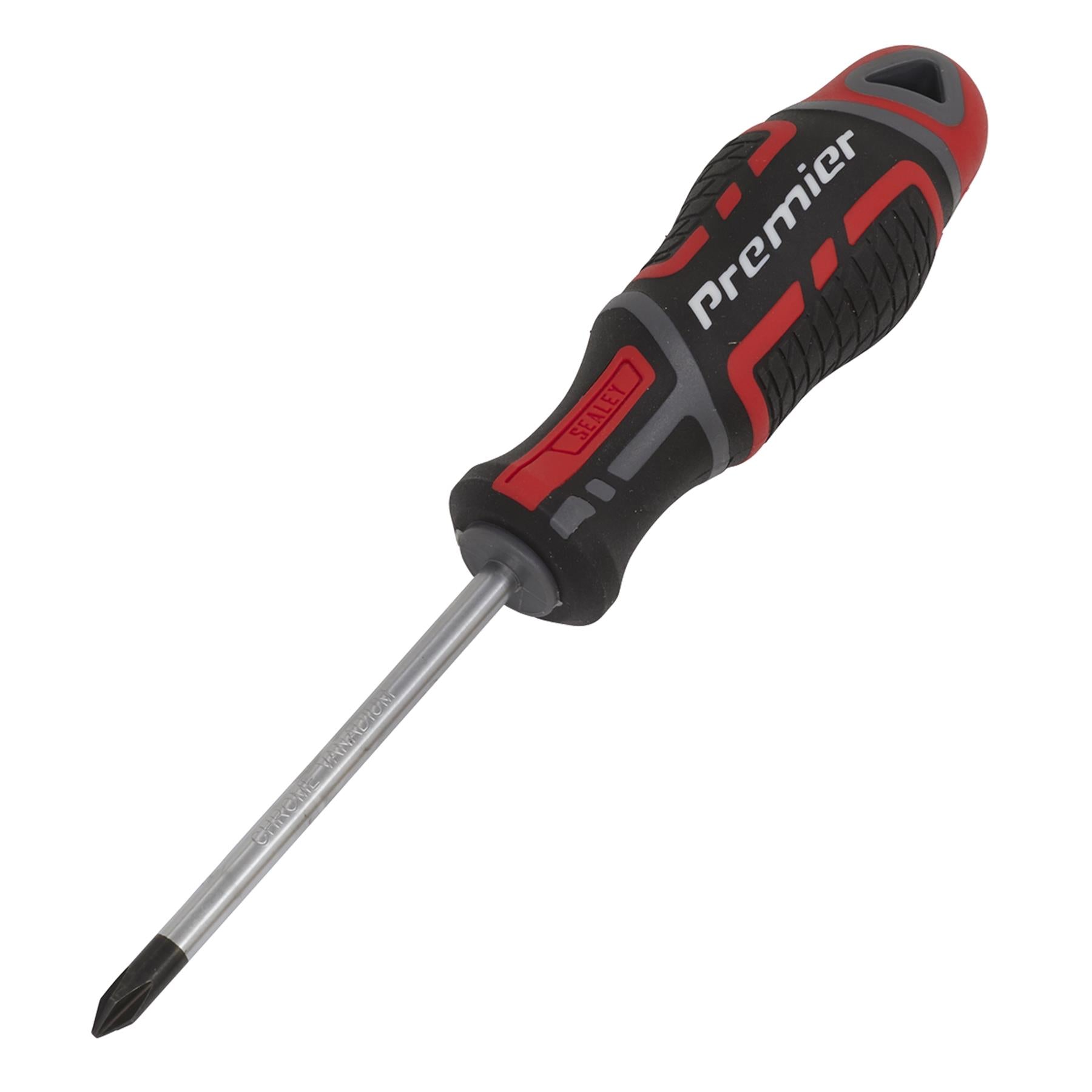 Sealey Screwdriver Phillips #1 x 75mm Plus Soft Grip Handle Magnetic GripMAX