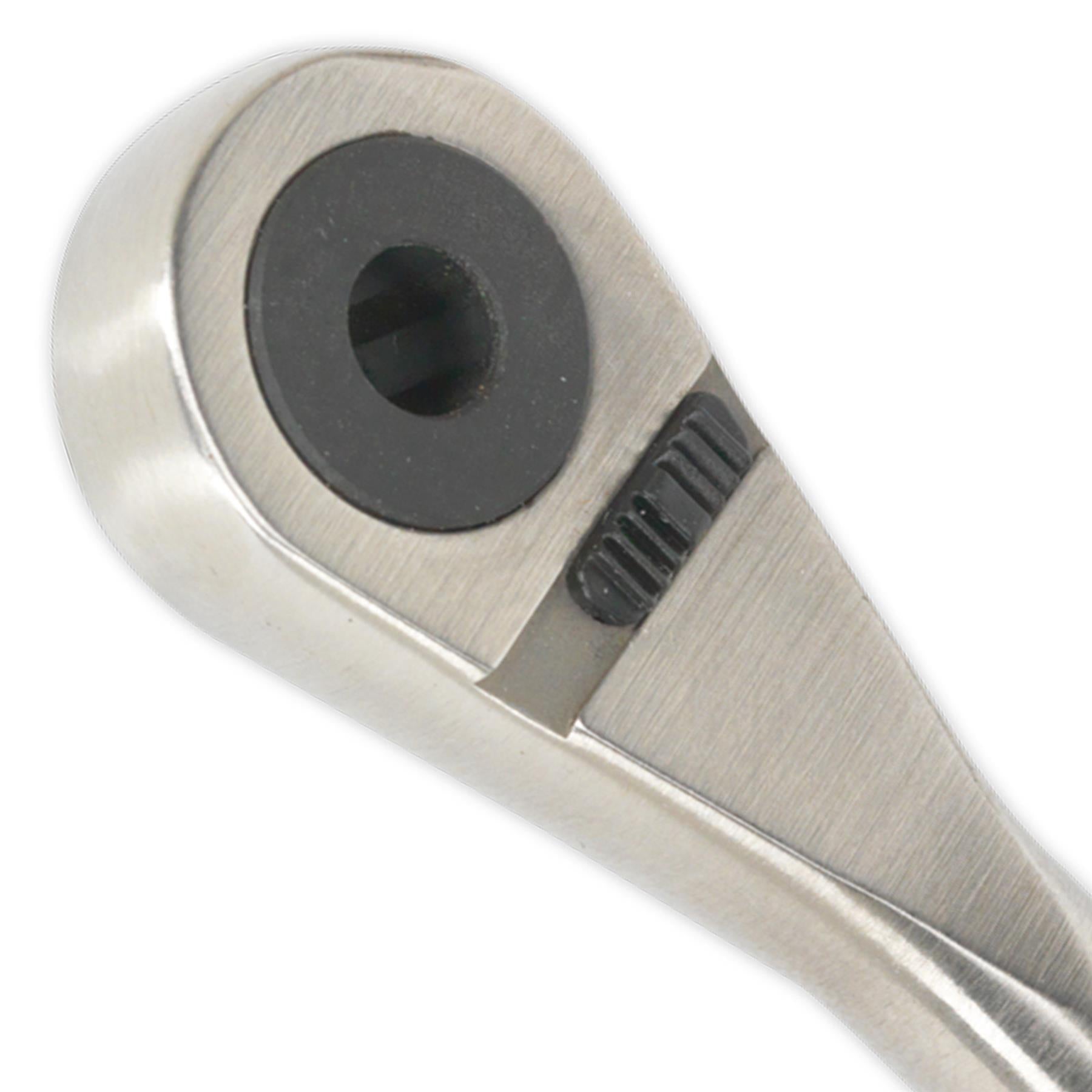Sealey Bit Driver Ratchet Micro 1/4" Hex Stainless Steel