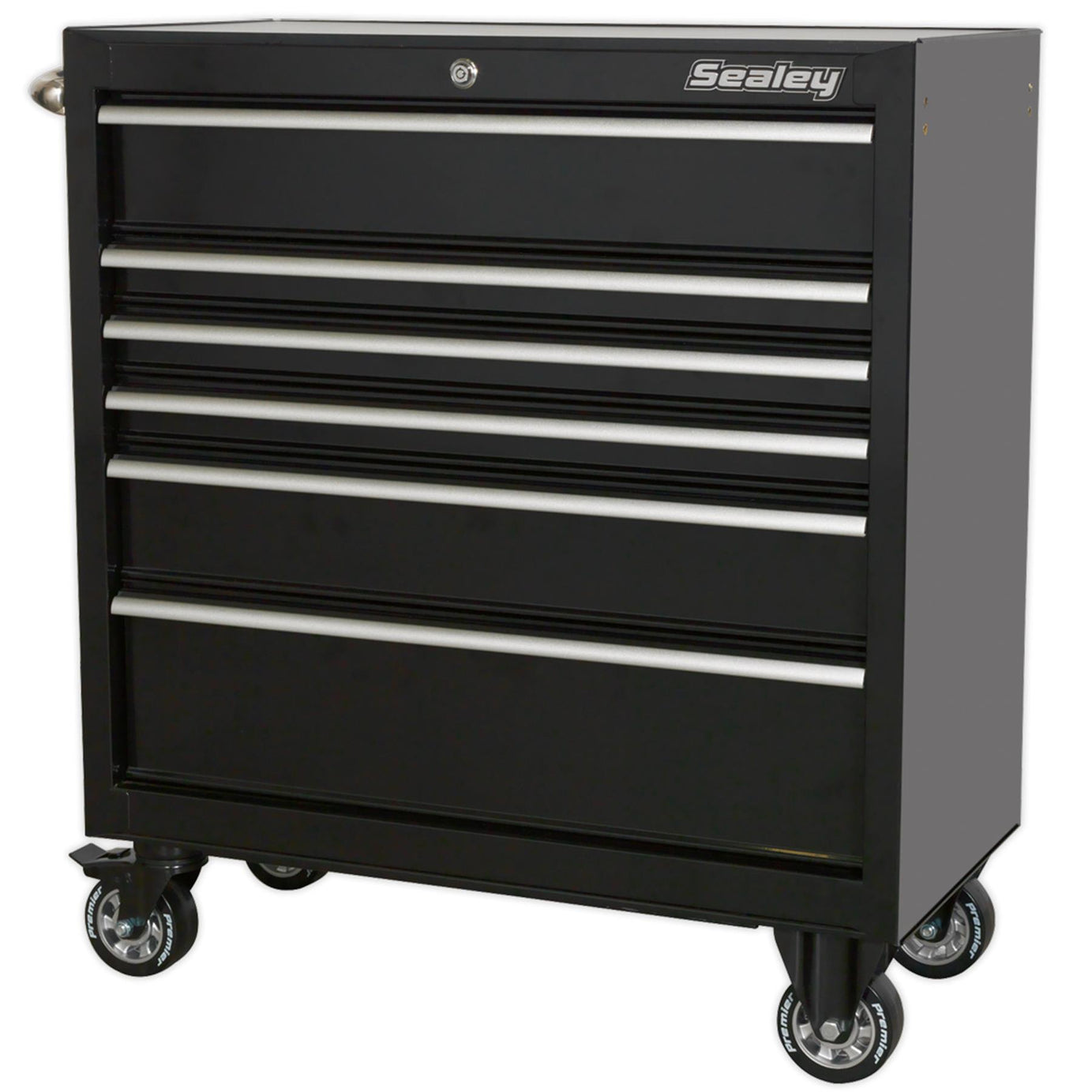 Sealey Rollcab 6 Drawer 930mm Heavy-Duty Black