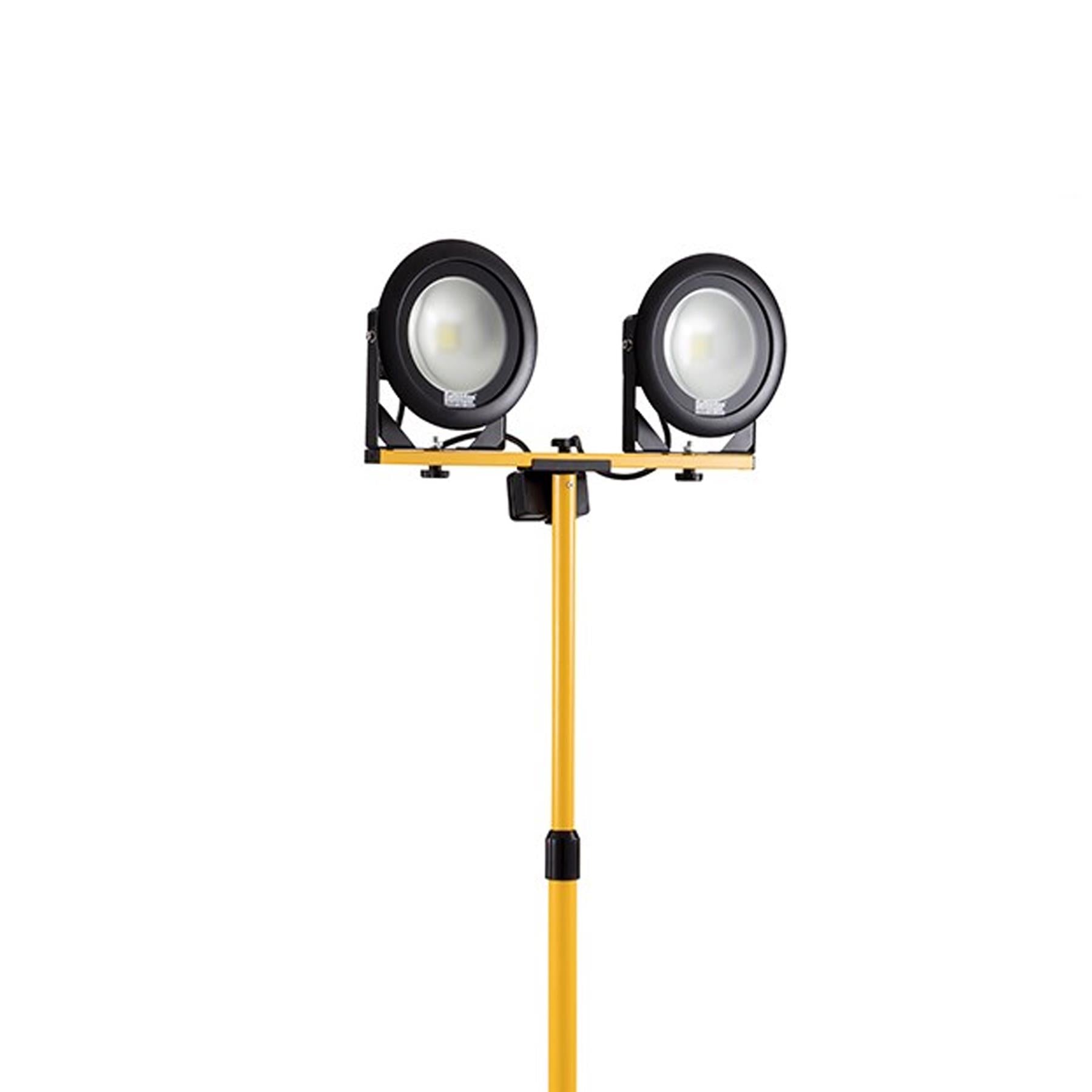 Defender DF4000 Twin LED Flood Light 230V Tripod Stand Camp Work Site