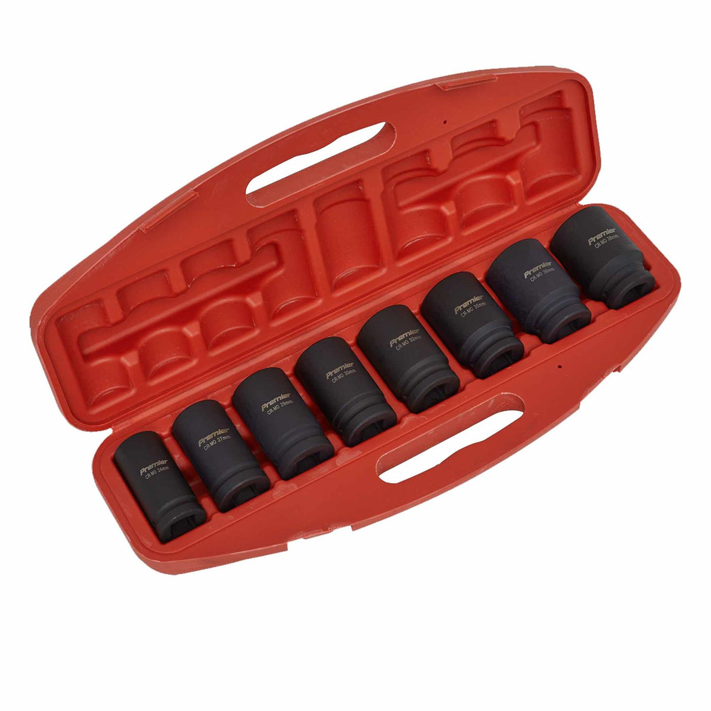 Sealey Impact Socket Set 8pc Deep 3/4"Sq Drive Metric