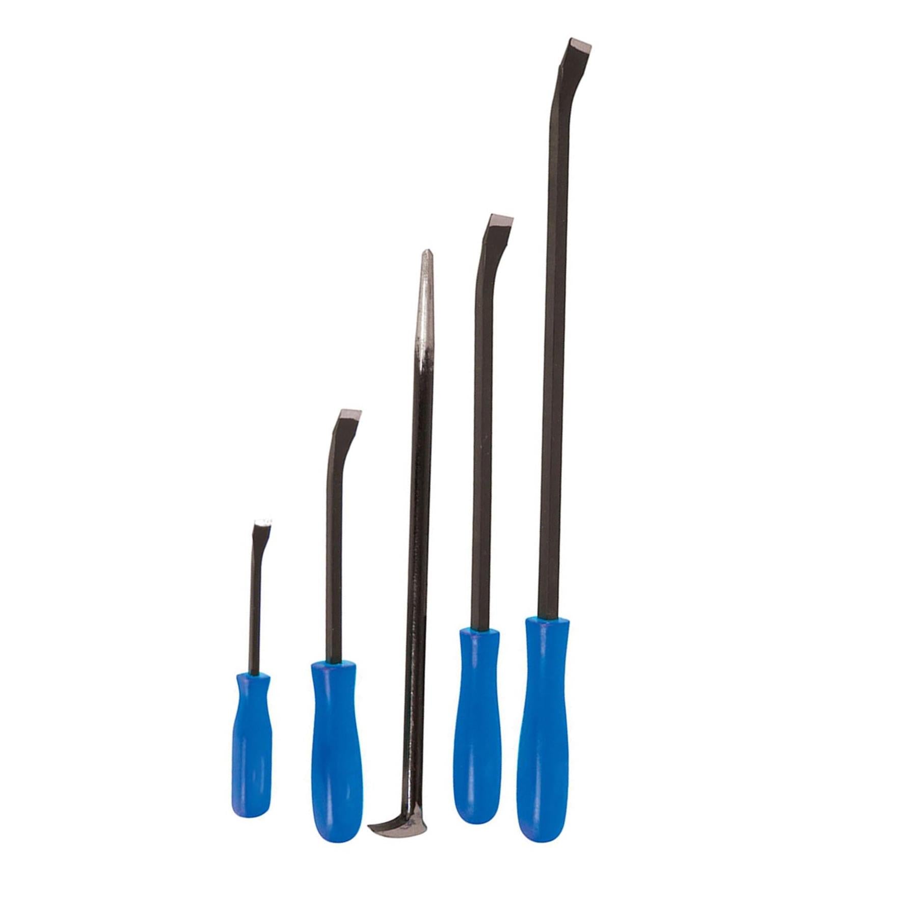 5Pce Pry Bar Set Heavy Duty Pry Bars Roll Bars Strong Durable Container Opener