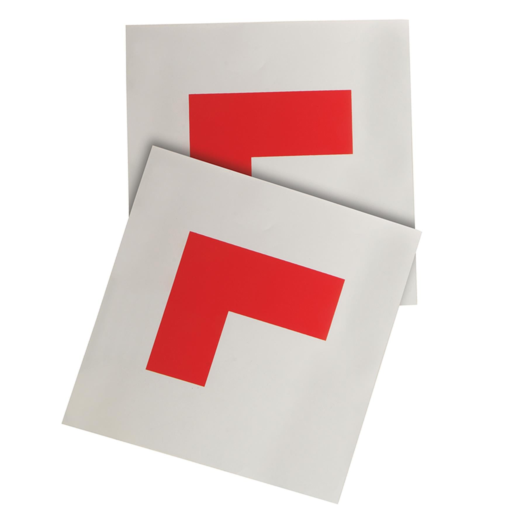 2Pce Magnetic 'L' Plates - Learner Learning Driver Safety Driving Test
