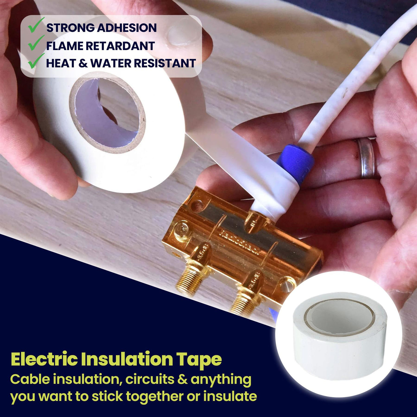 TAPE Electrical Insulating Tape Flame Retardent Insulation Tapes 33 x 50mm