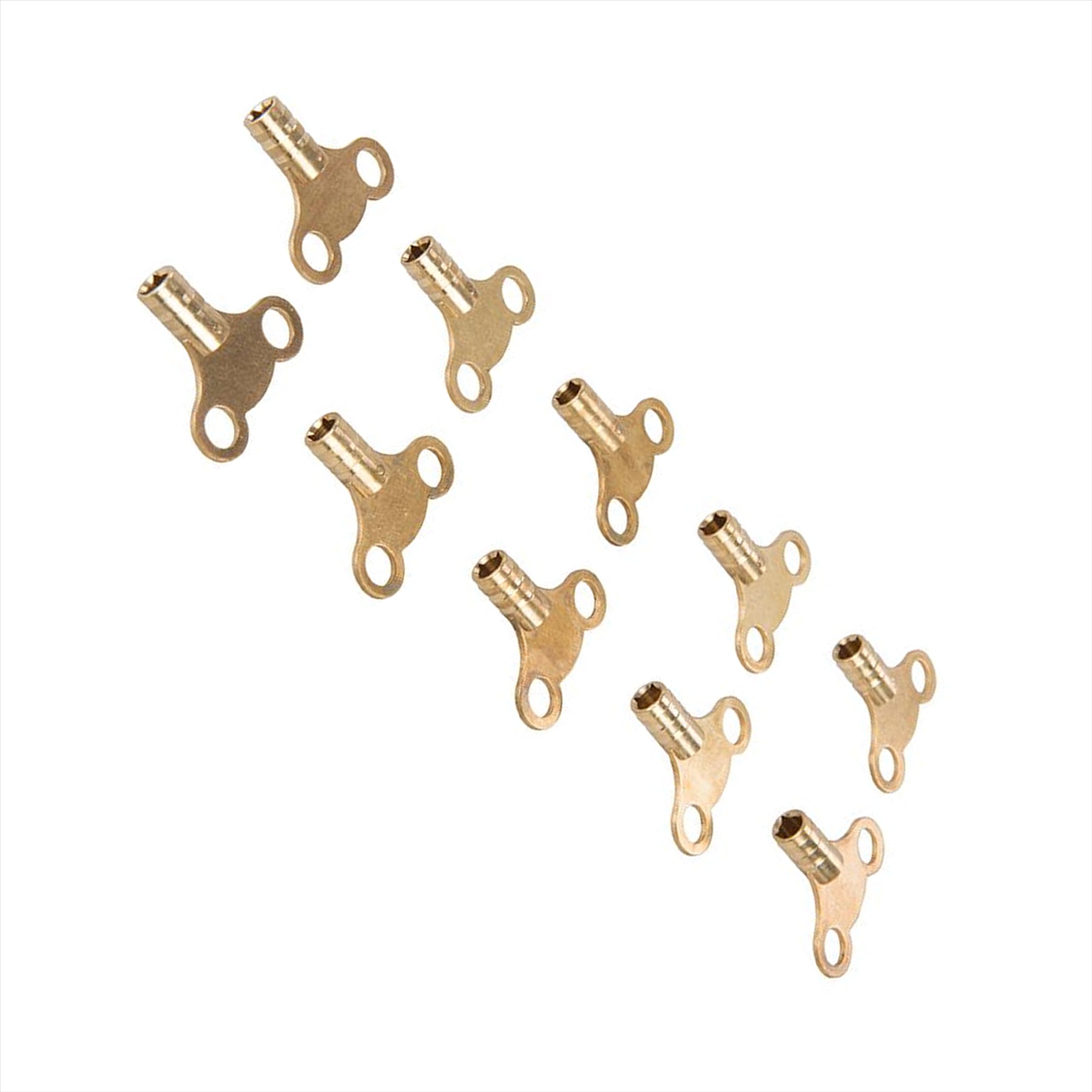Radiator Bleed Keys Brass Clock-Type Corossion Resistant For Air Vents 10Pk