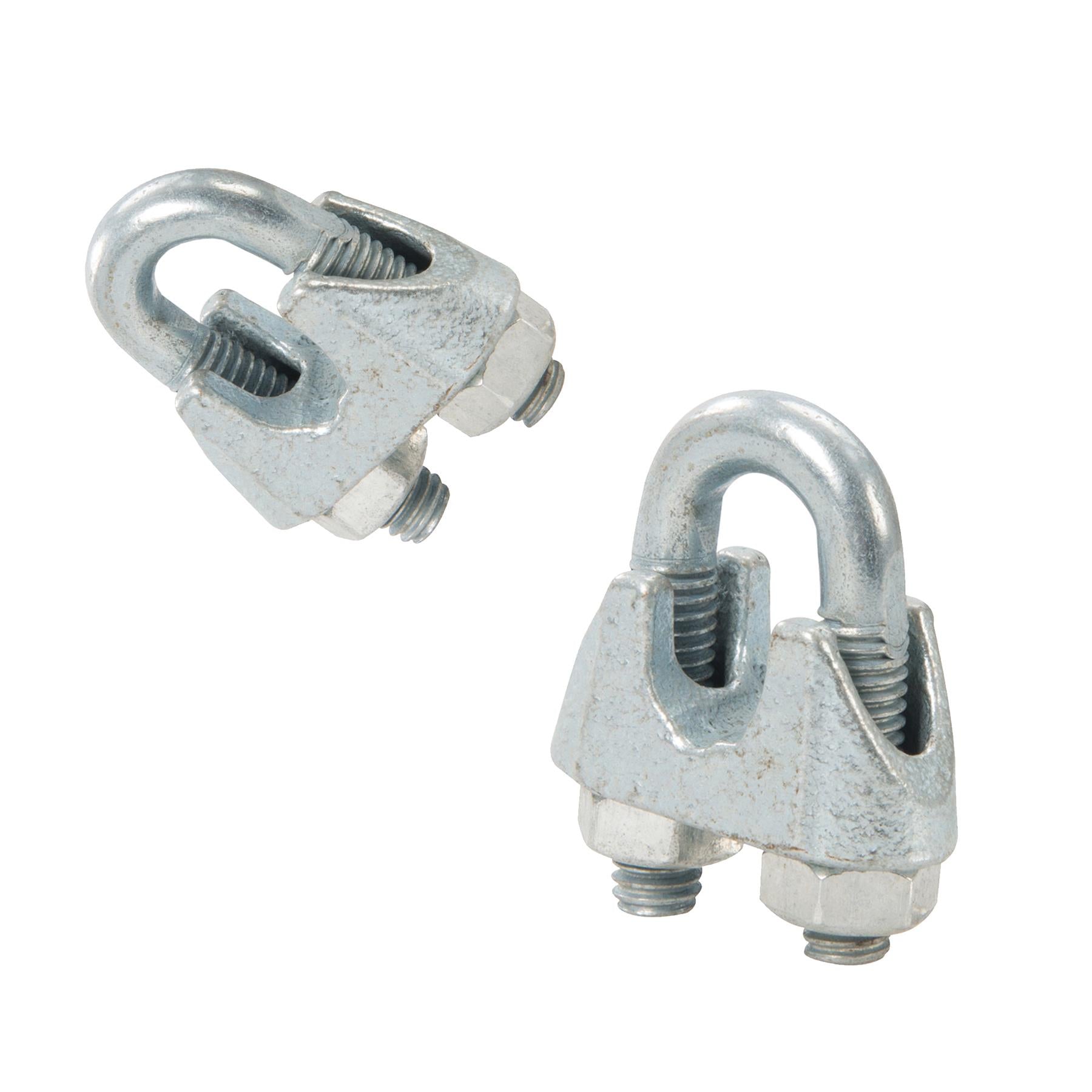 Wire Rope Grips Clamps M8 U Bolts Fitting Cable Cord Tie Heavy Duty Steel Metal