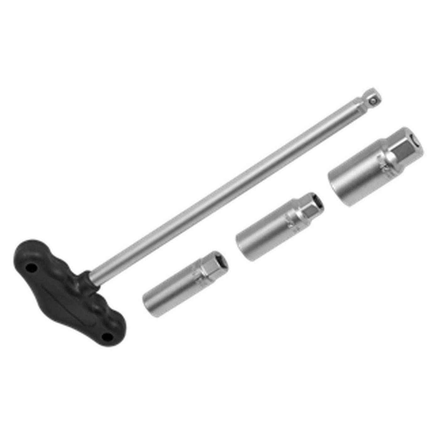 Sealey T-Bar & Rubber Insert Spark Plug Socket Set 4pc 3/8"Sq Drive