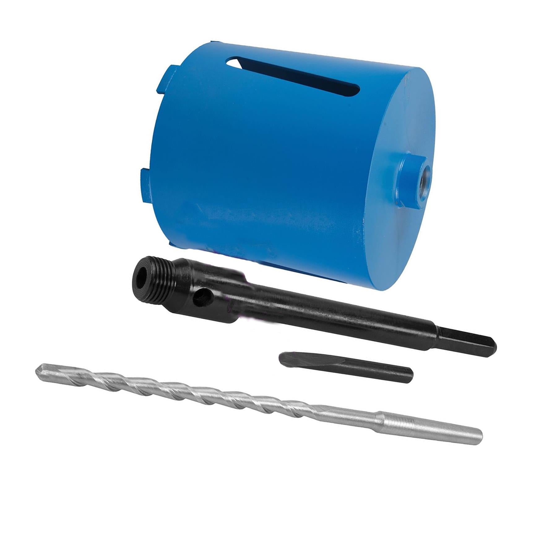 New 152mm X 150mm Diamond Core Hole Saw With Hex Arbor & Pilot Hole Drill Brick