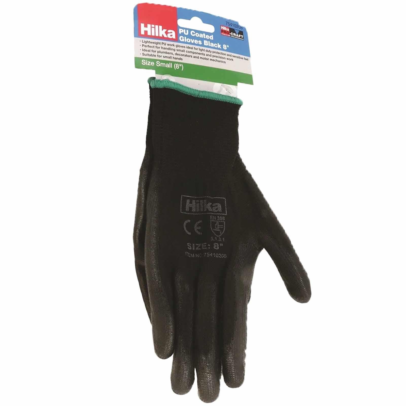 Black PU Work Gloves